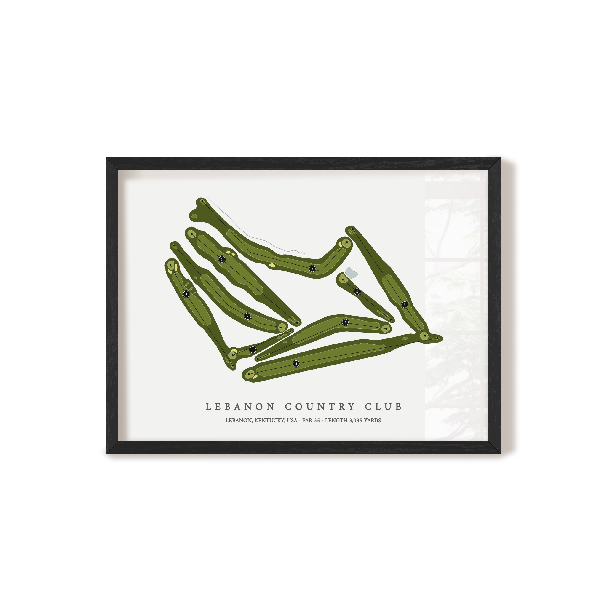 Lebanon Country Club | Golf Course Print | Black+Frame