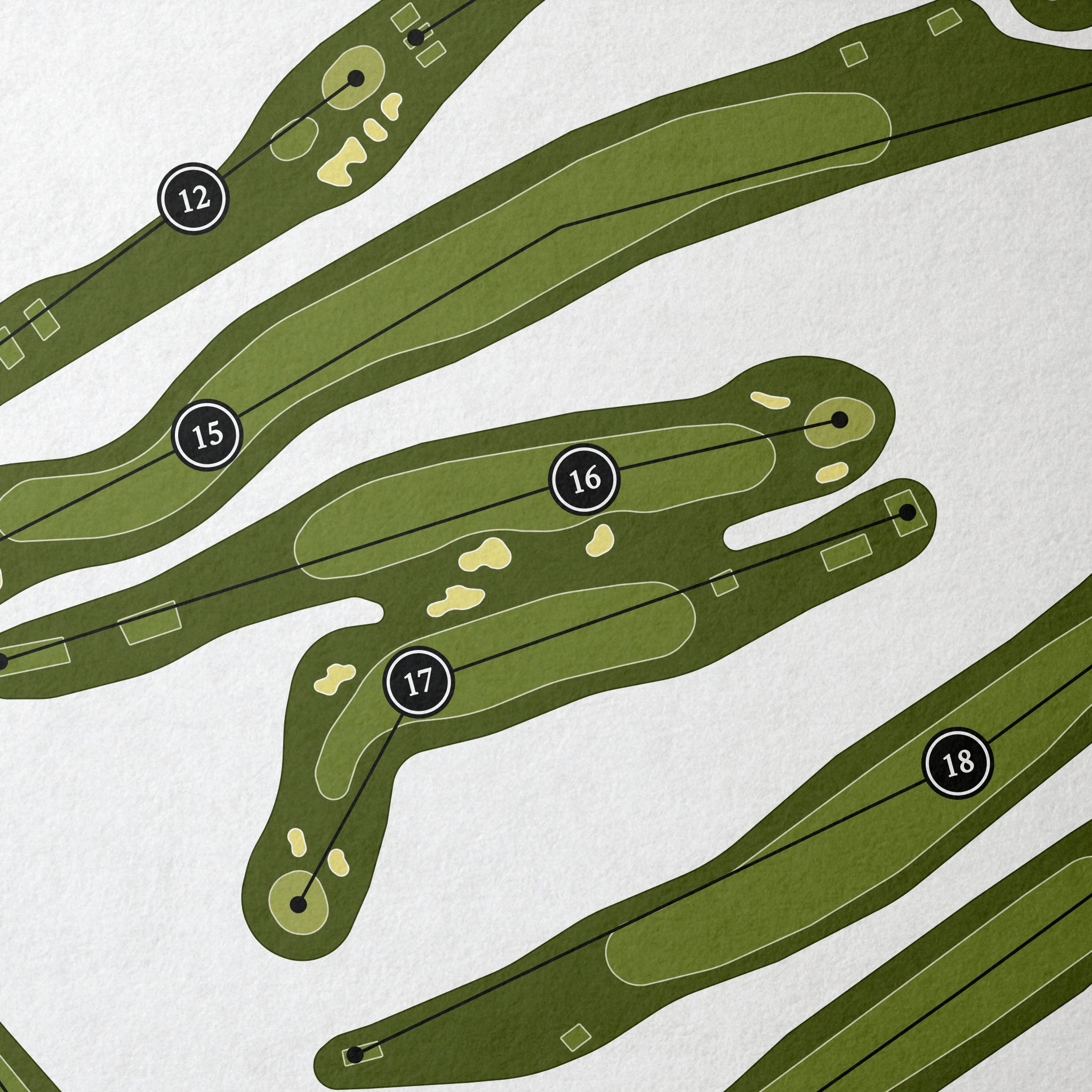Lebanon Country Club | Golf Course Map | Close Up