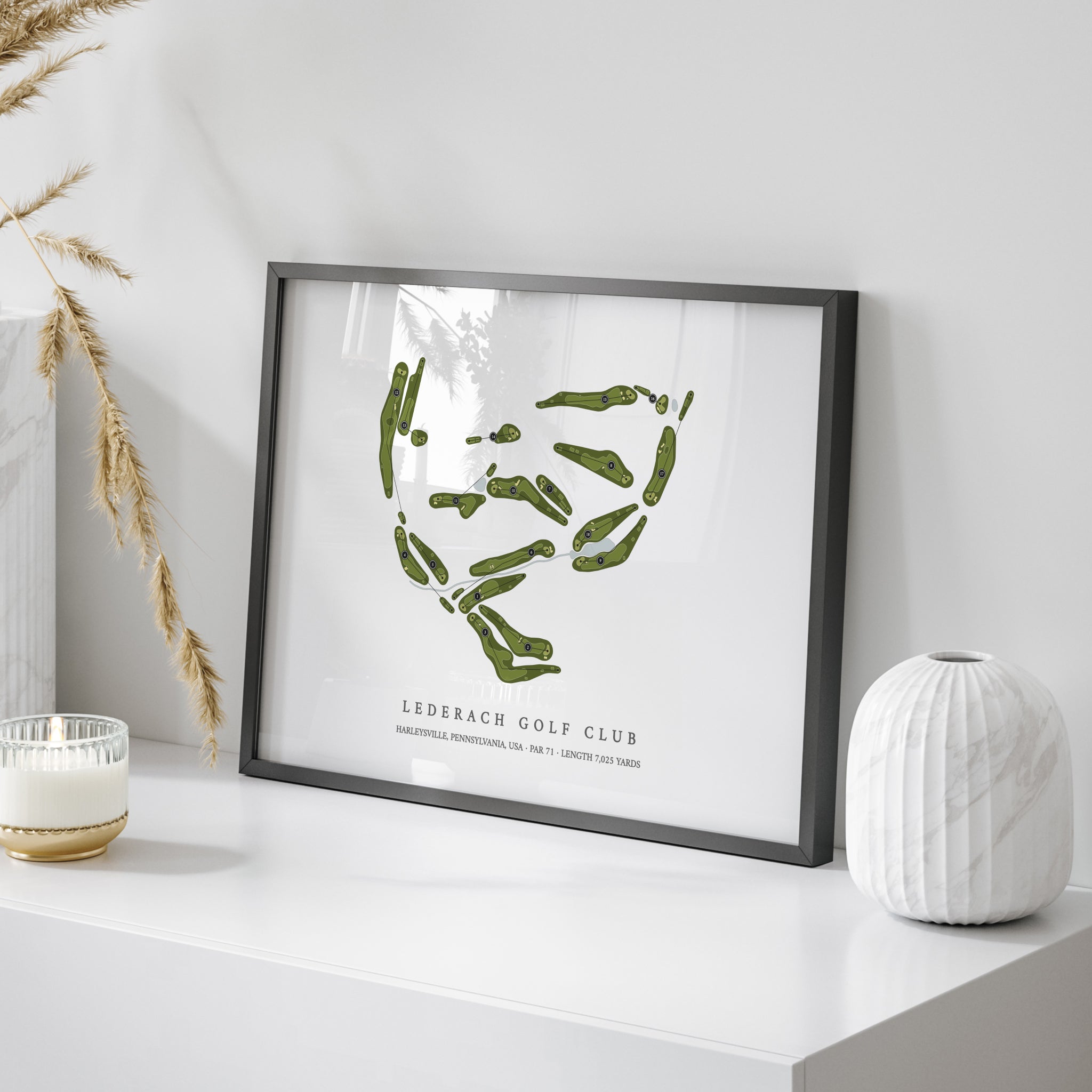Lederach Golf Club | Golf Course Map | On Table