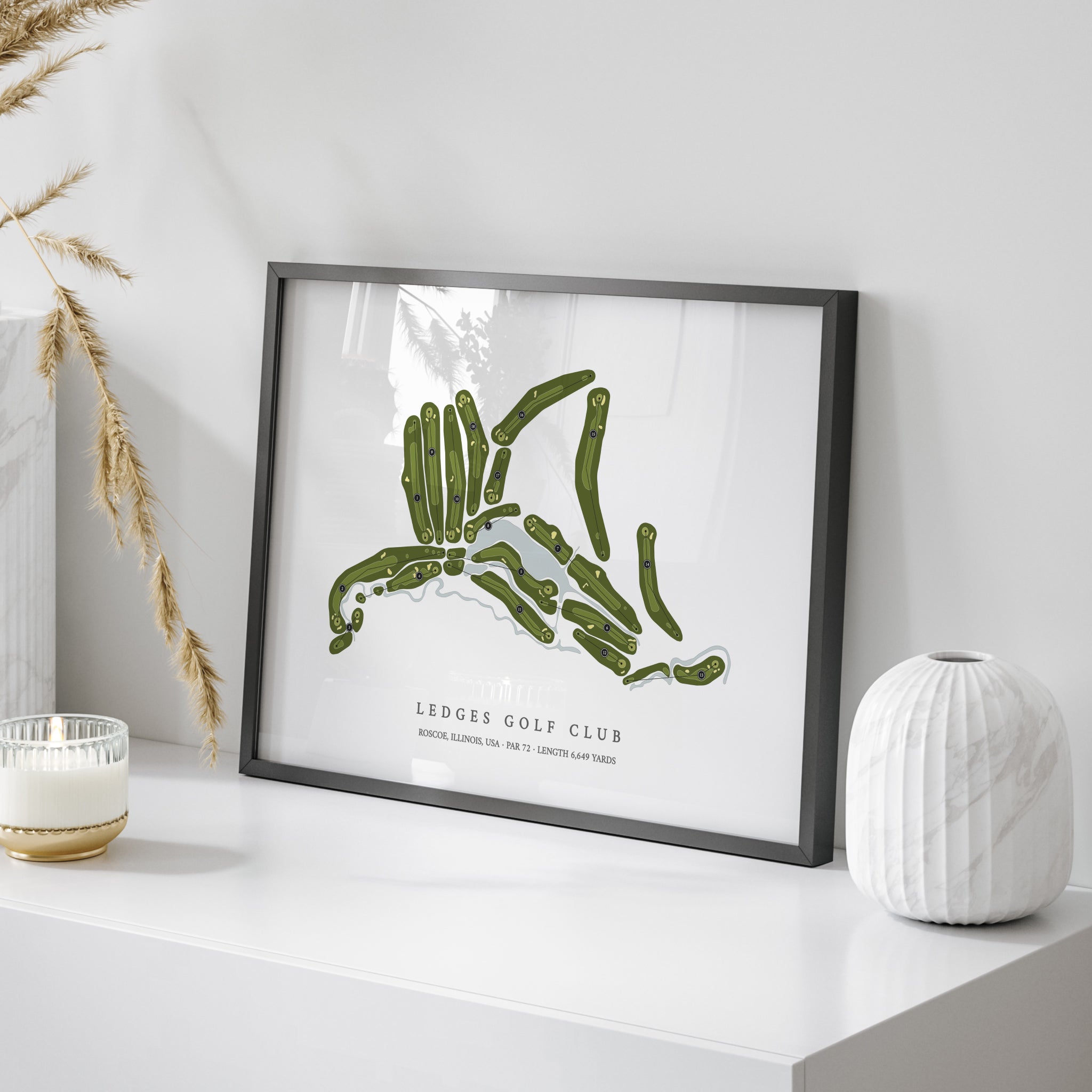 Ledges Golf Club | Golf Course Print | On+Table