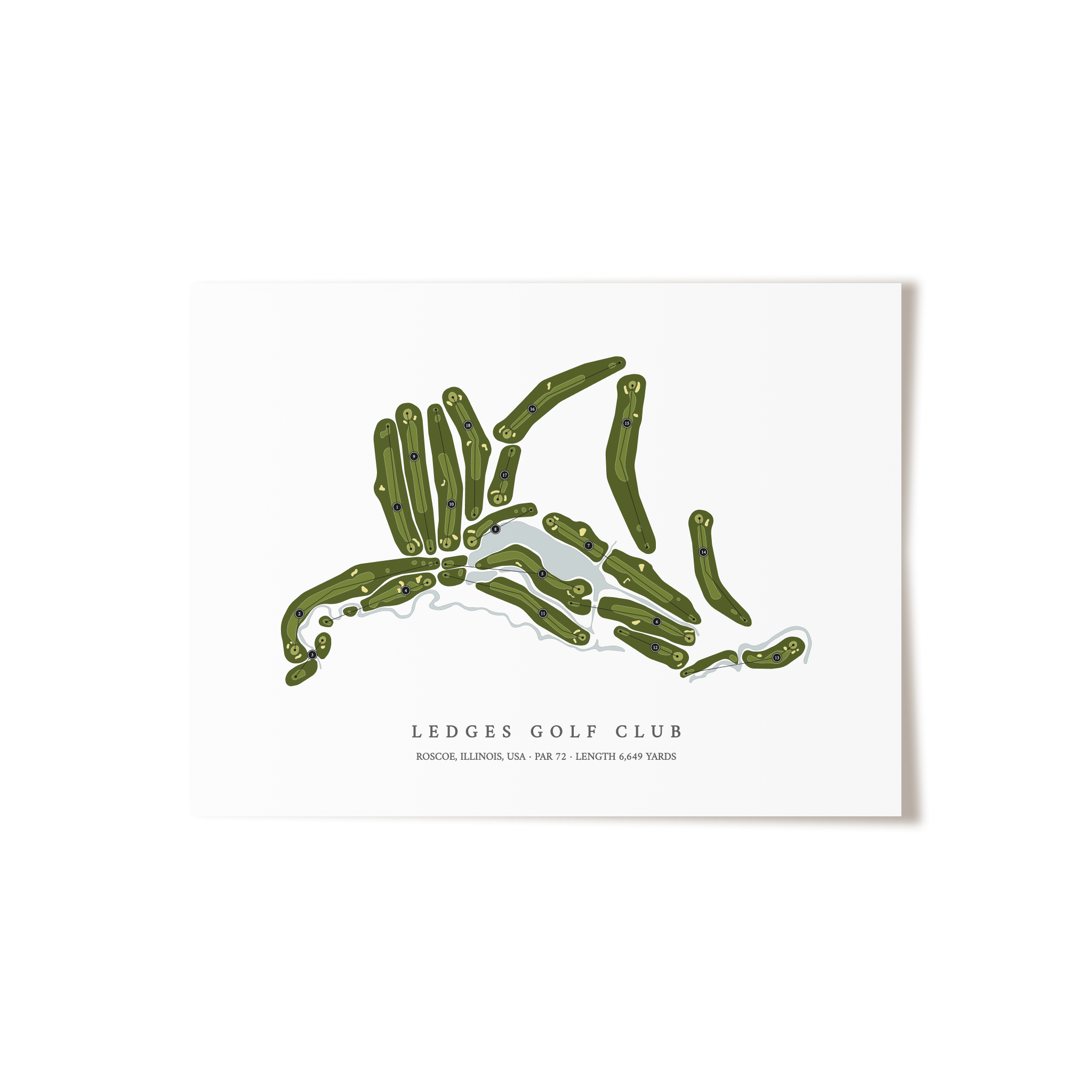 Ledges Golf Club | Golf Course Print | Unframed