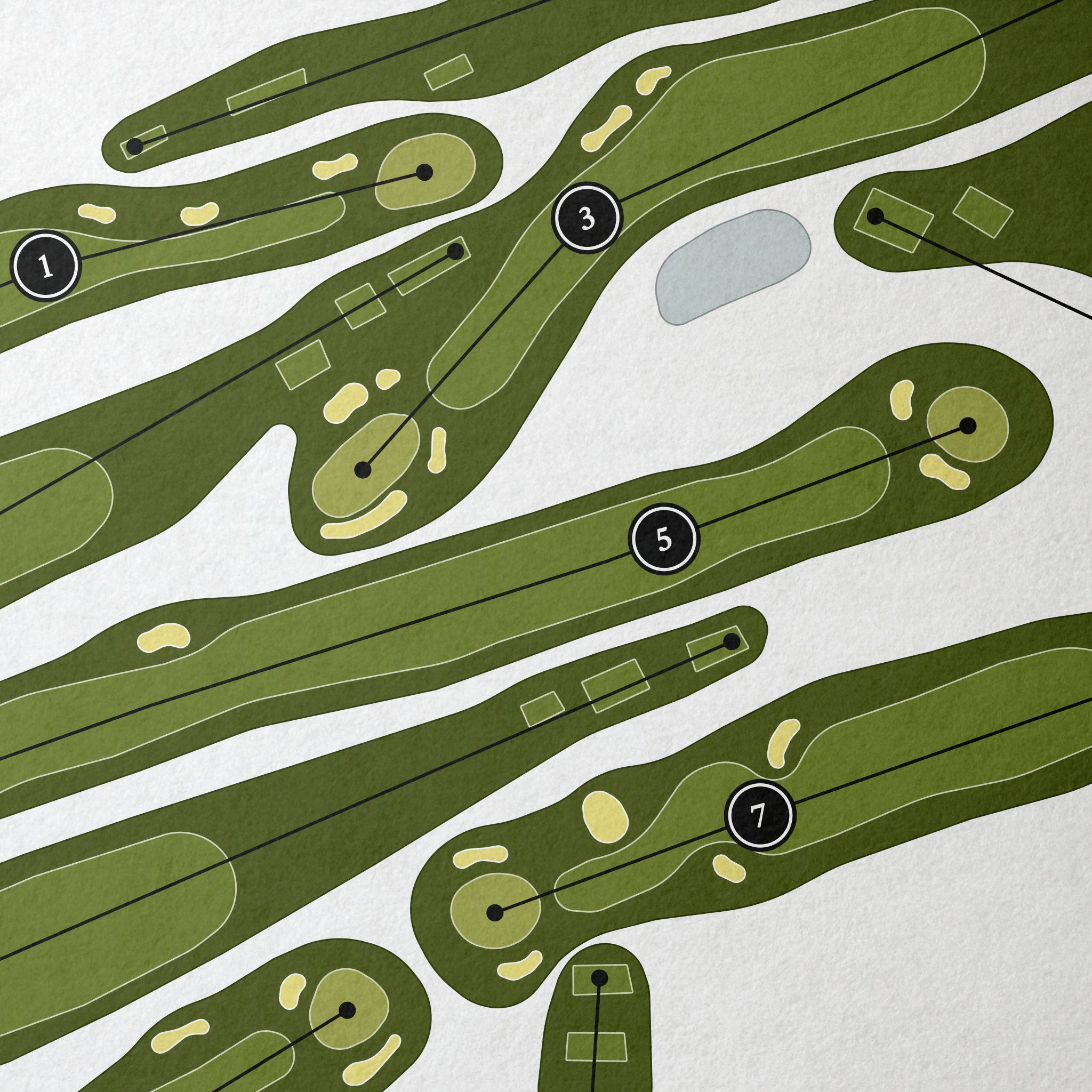 Leewood Golf Club | Golf Course Map | Close Up