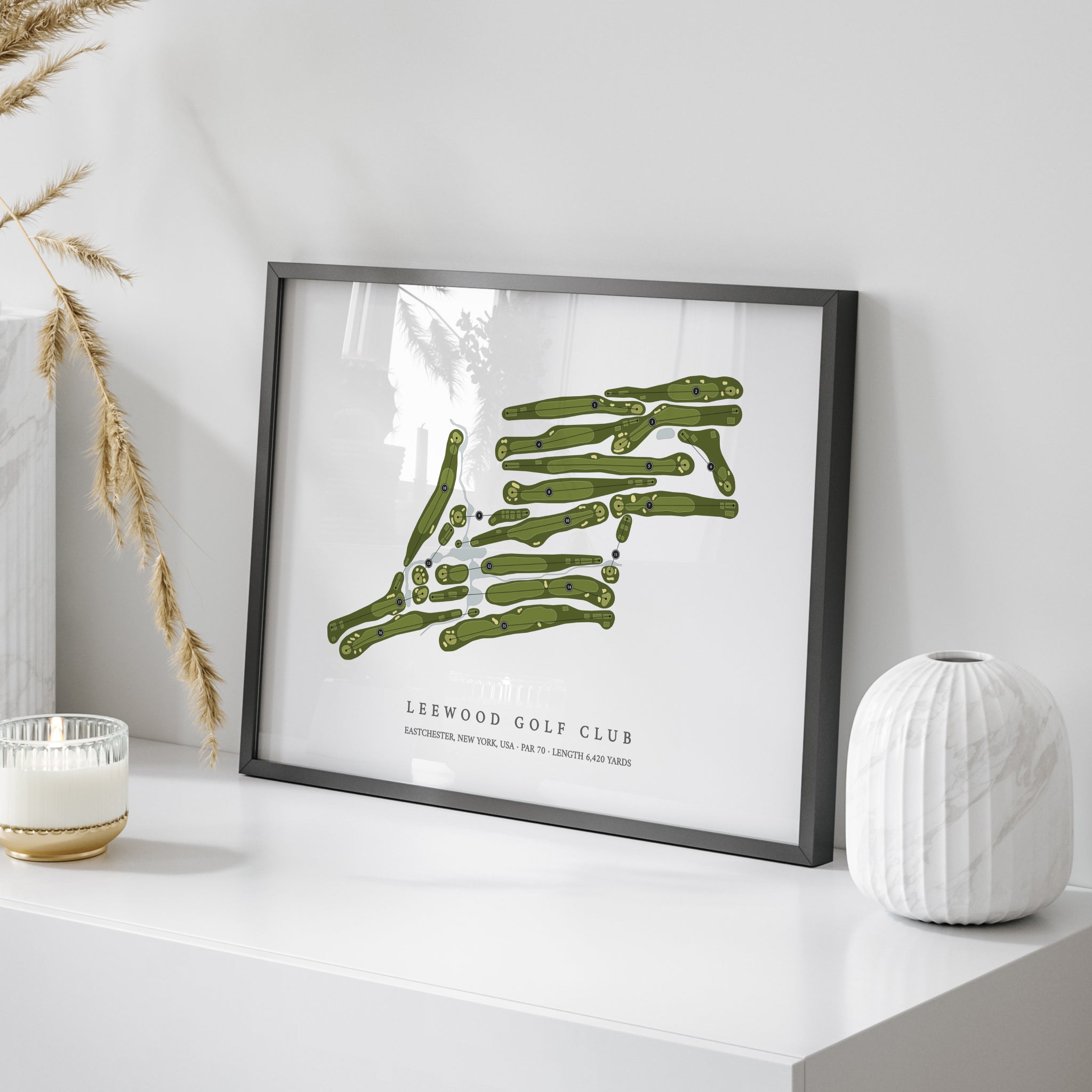 Leewood Golf Club | Golf Course Map | On Table