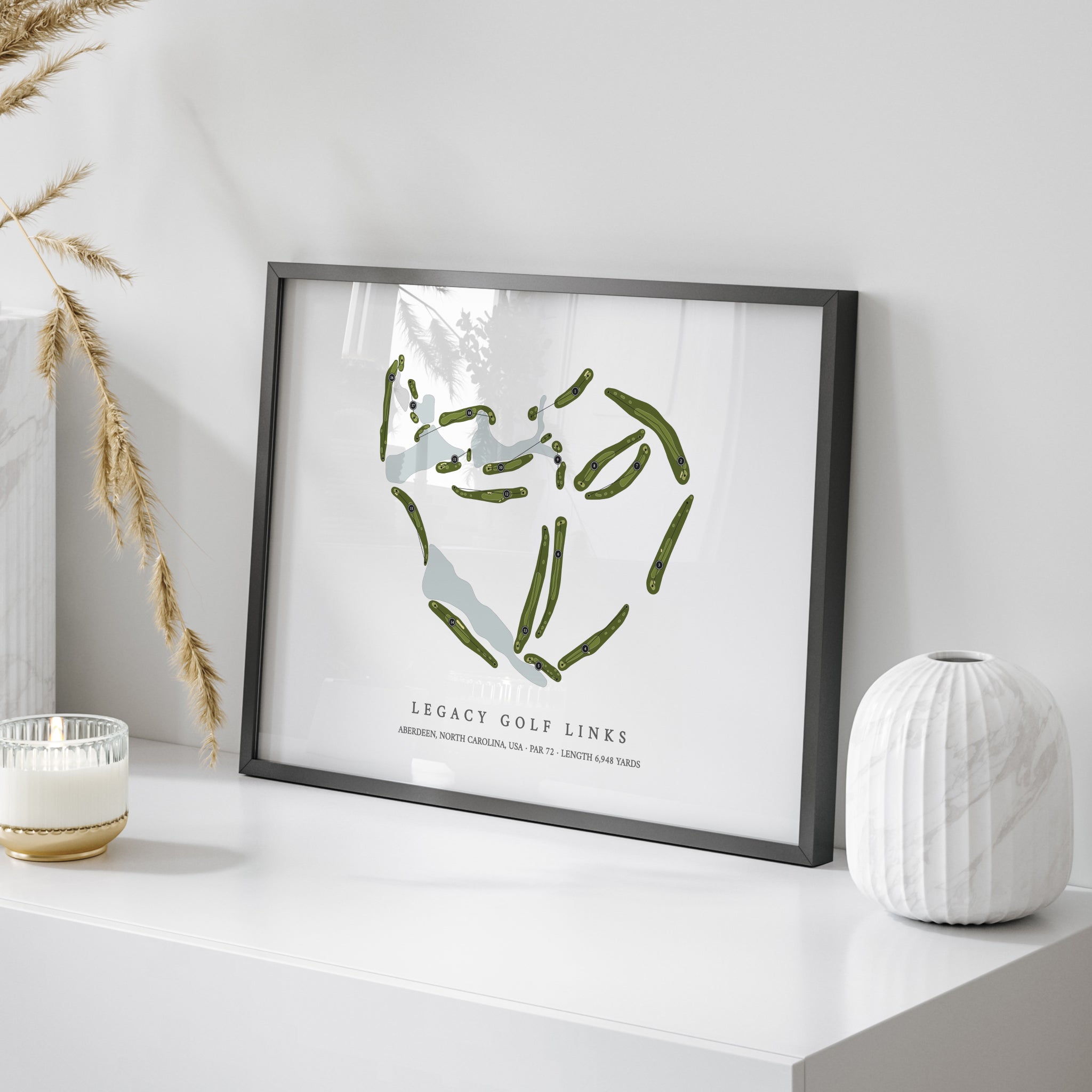 Legacy Golf Links | Golf Course Print | On Table
