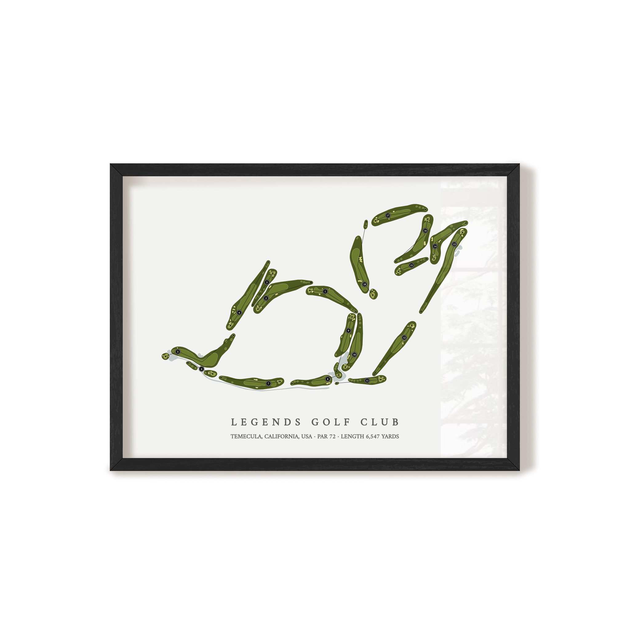 Legends Golf Club | Golf Course Map | Black+Frame