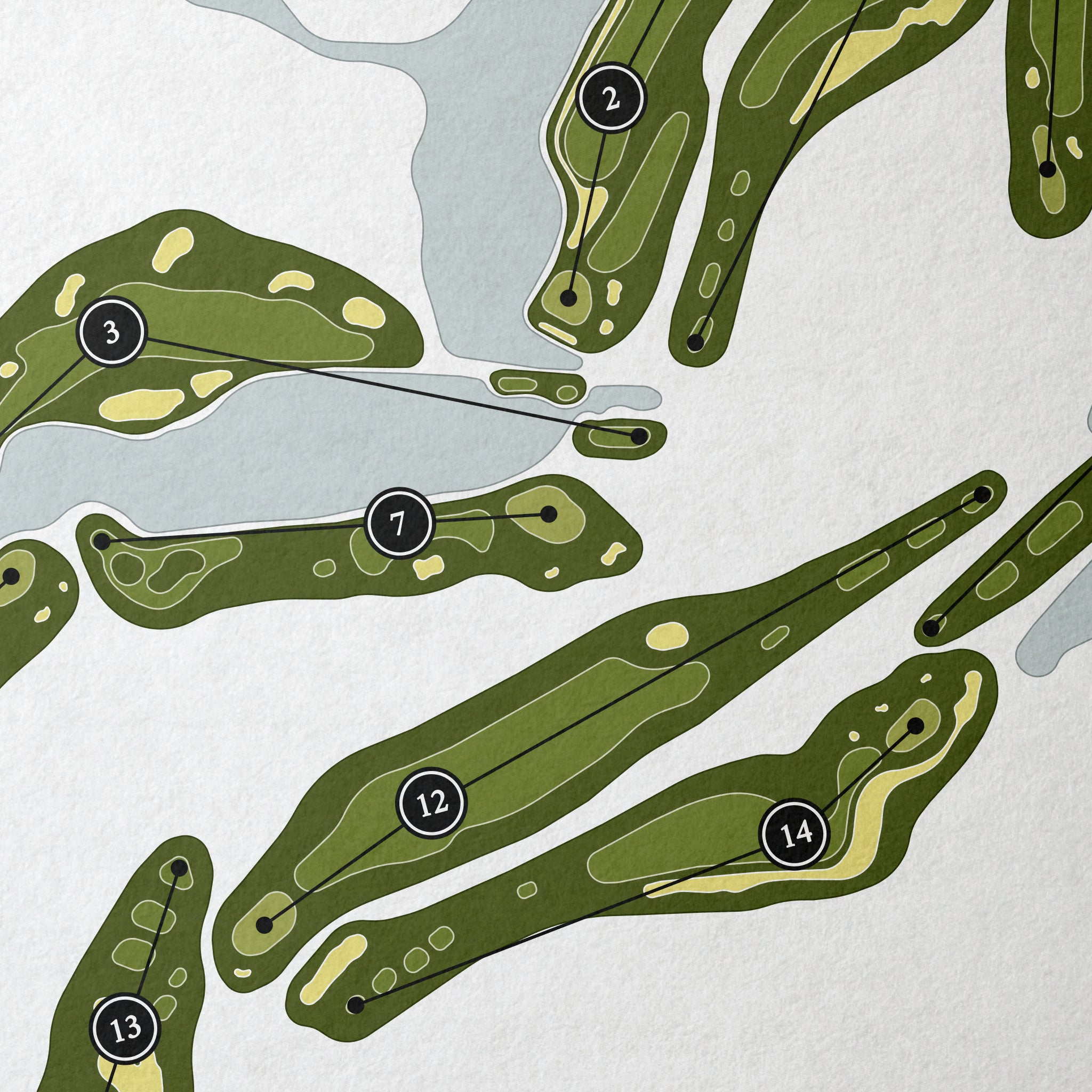 Legends Golf Resort - Moorland Course | Golf Course Print | Close Up