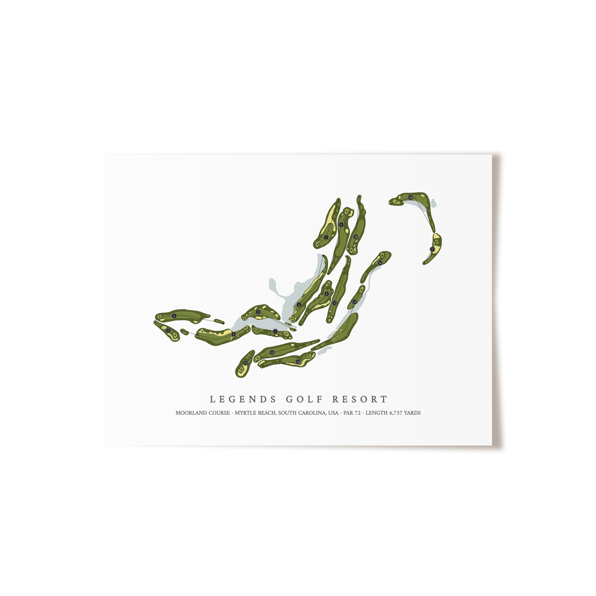 Legends Golf Resort - Moorland Course | Golf Course Print | Unframed