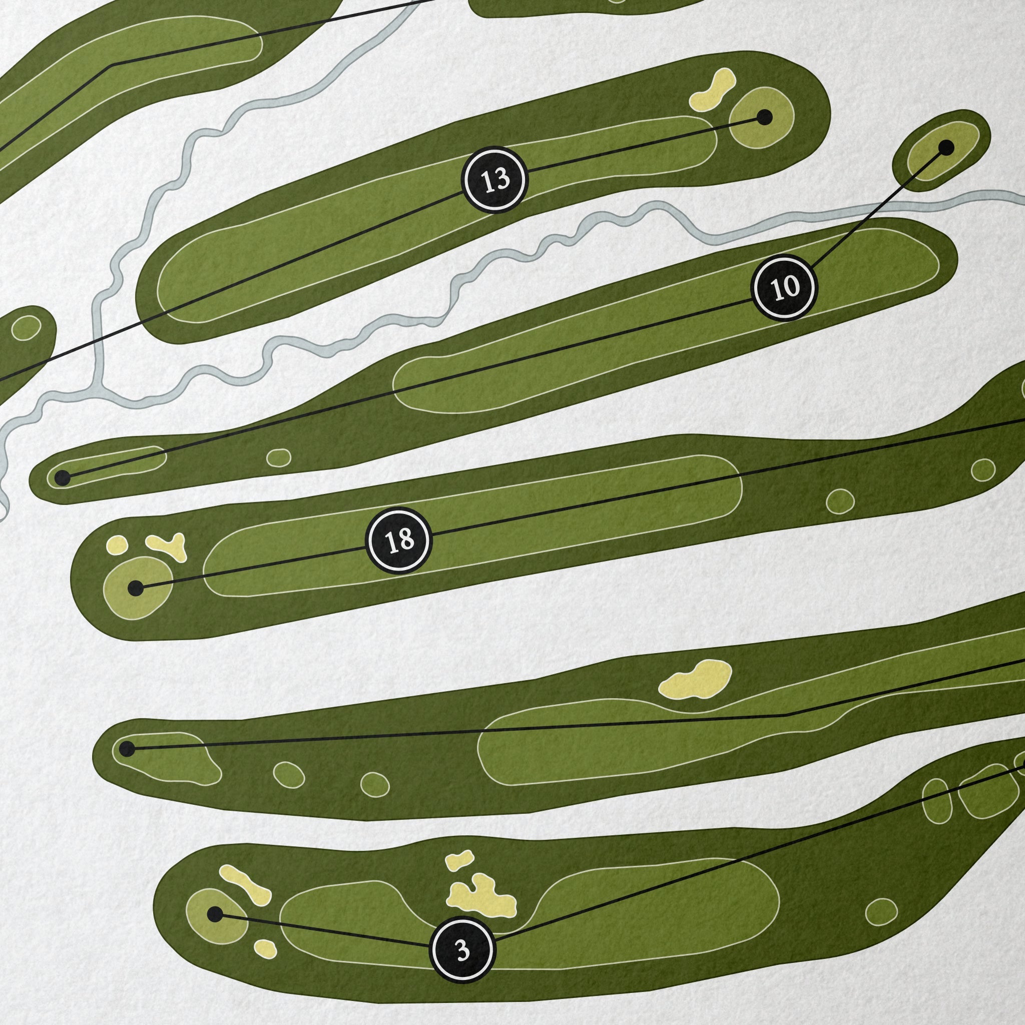 Leslie Park Golf Course | Golf Course Map | Close Up
