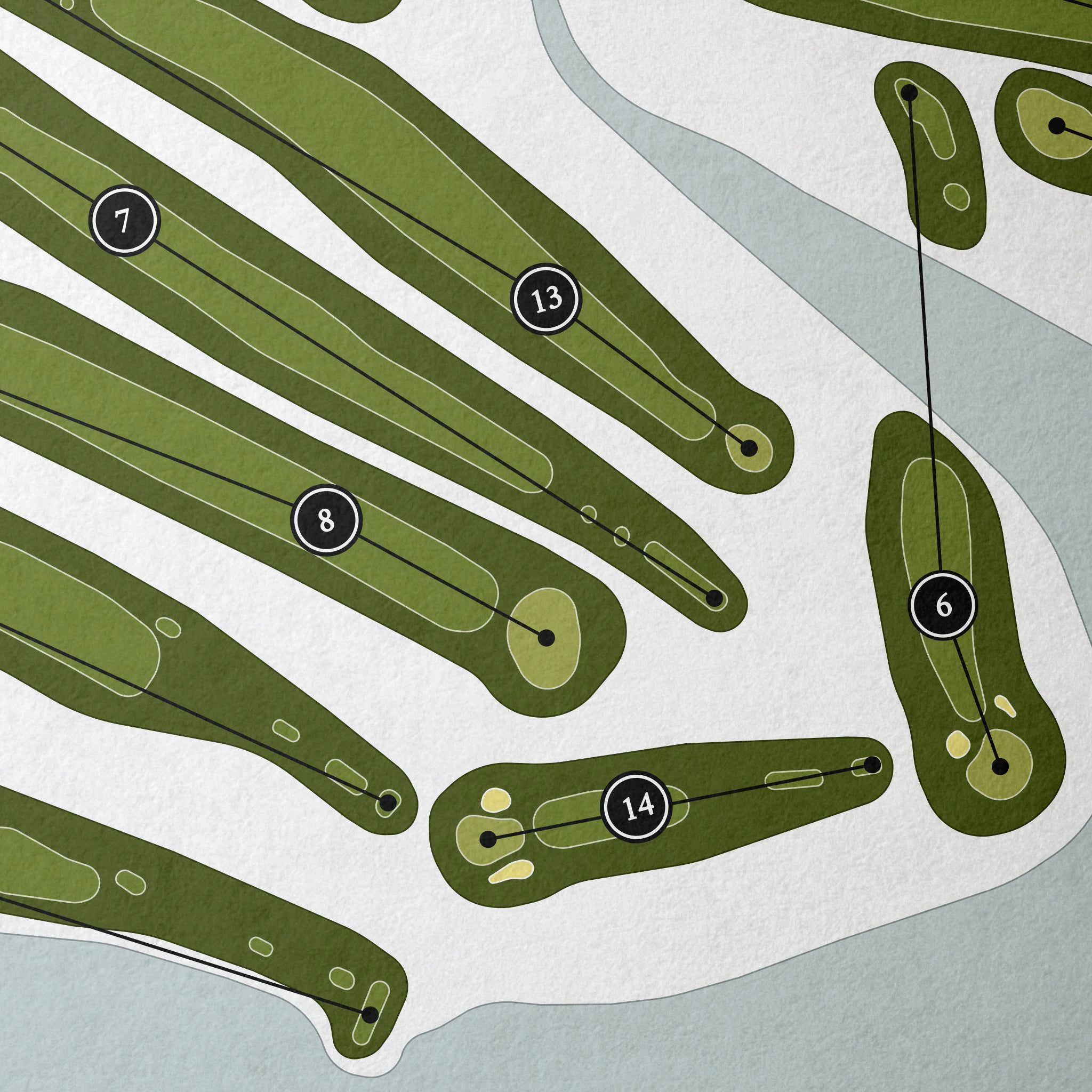 Lew Wentz Memorial Golf Course | Golf Course Map | Close Up