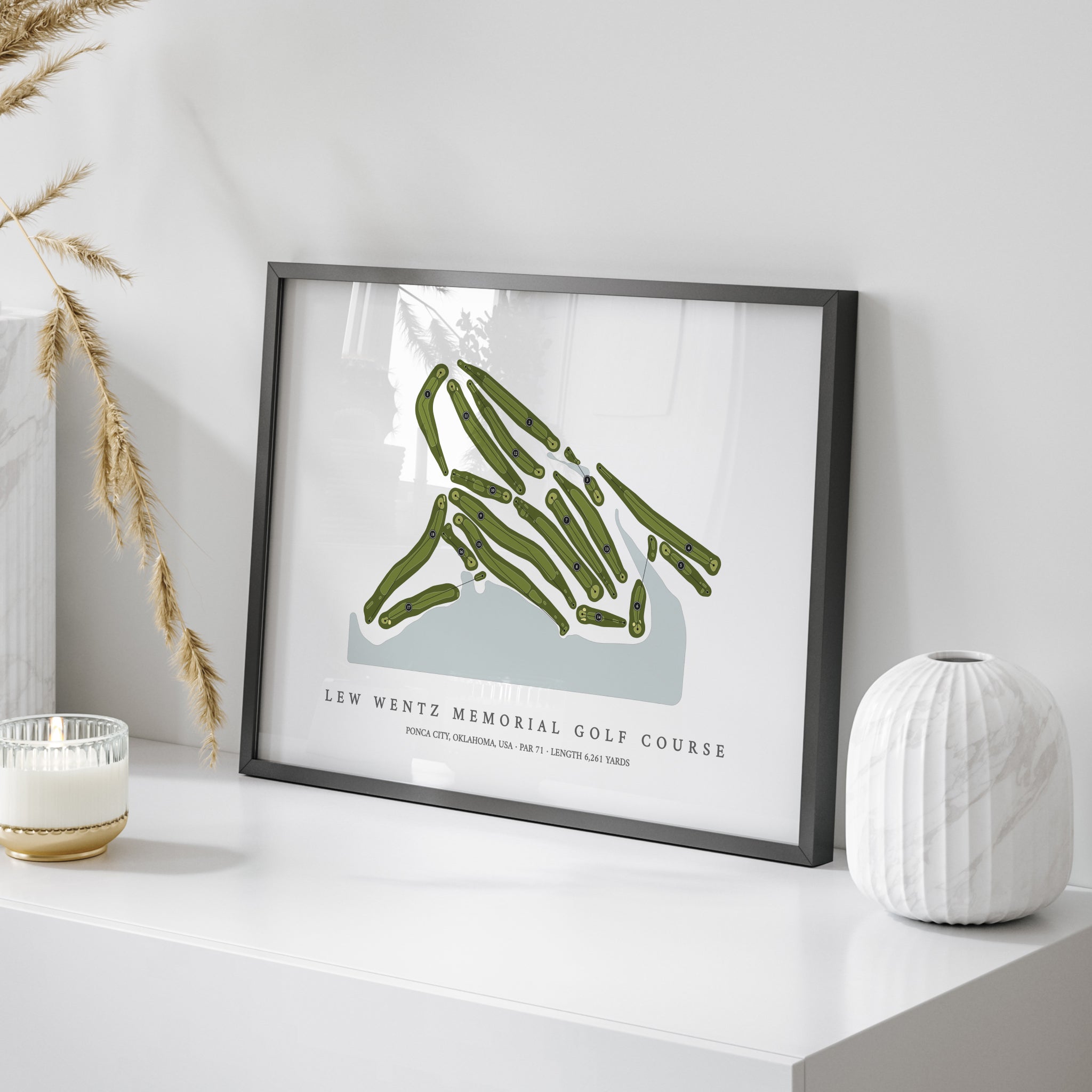 Lew Wentz Memorial Golf Course | Golf Course Map | On Table