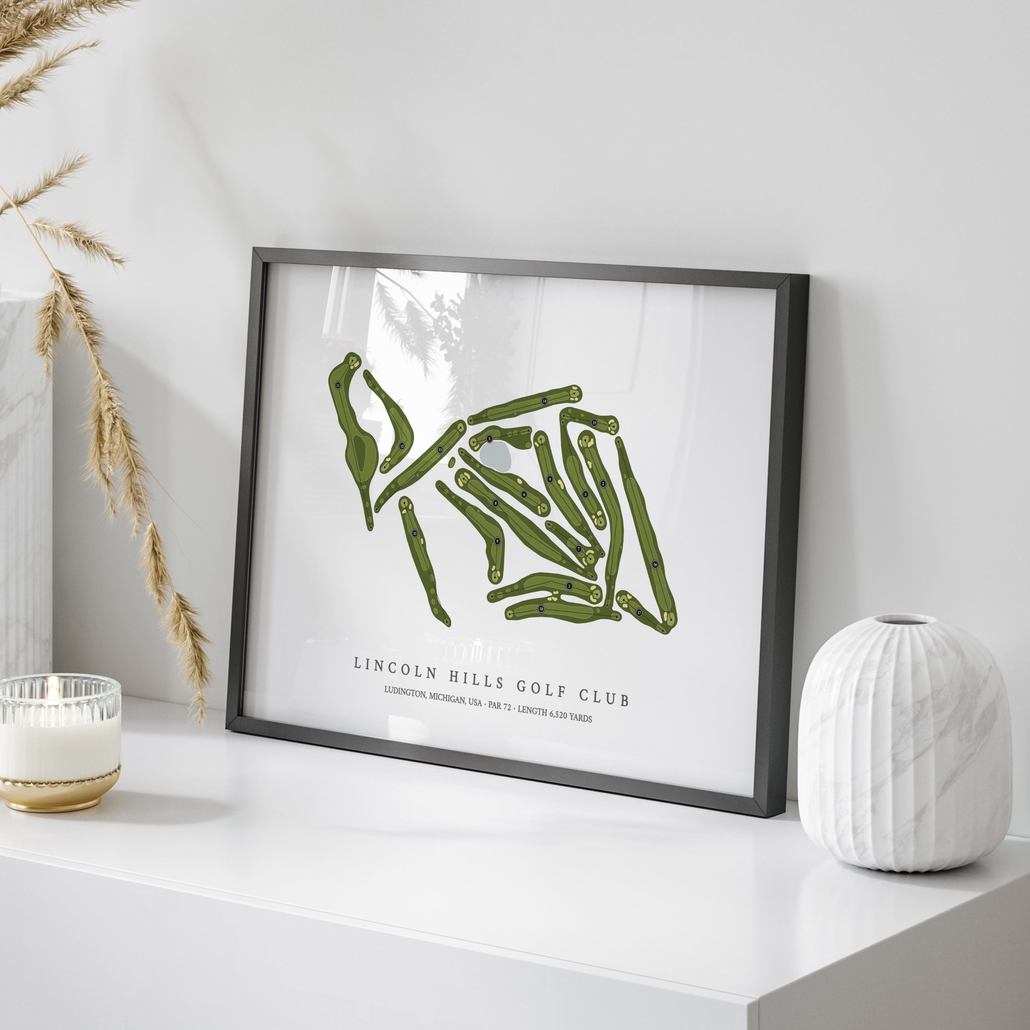 Lincoln Hills Golf Club | Golf Course Print | On+Table