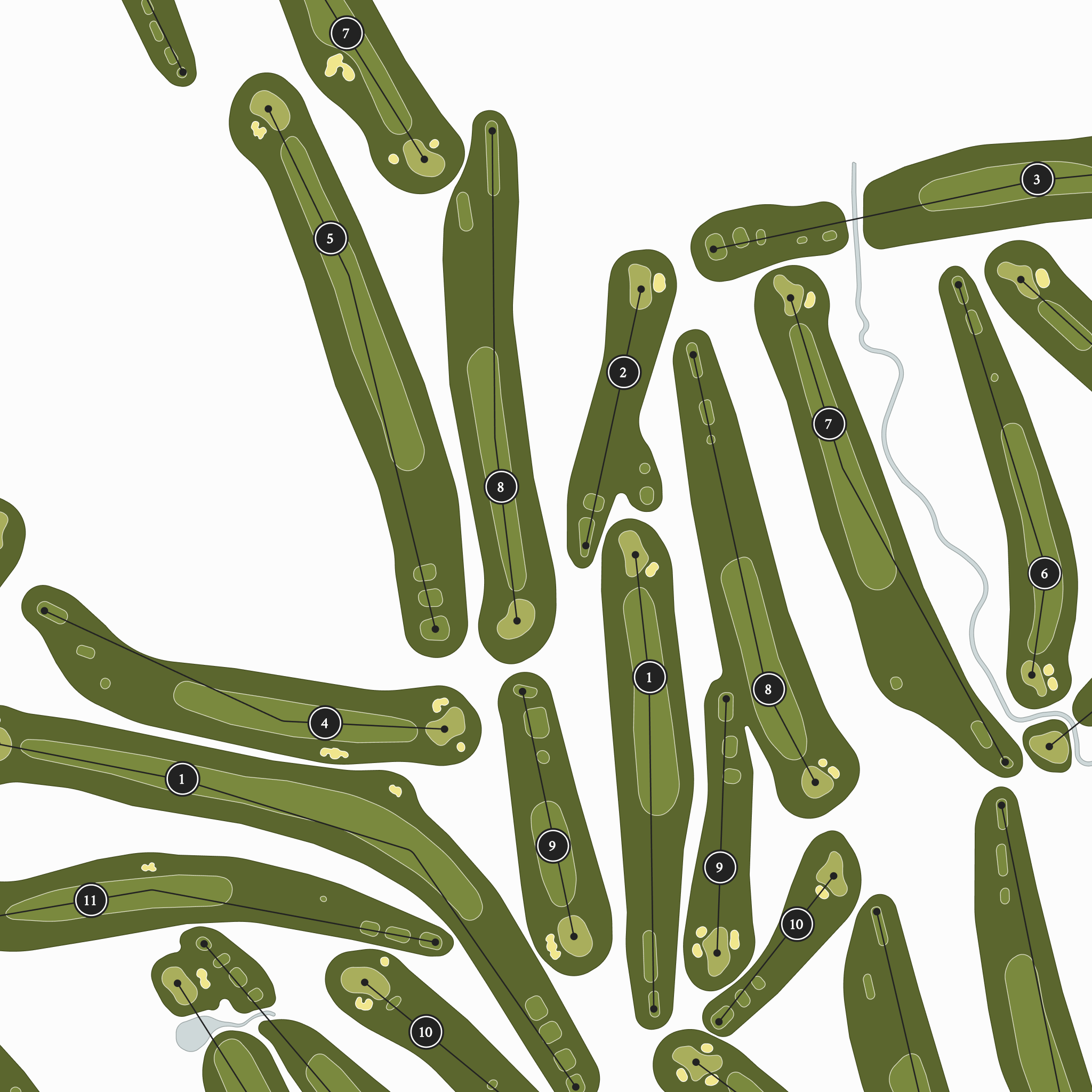 Lincoln Park Golf Course | Golf Course Map | Close Up