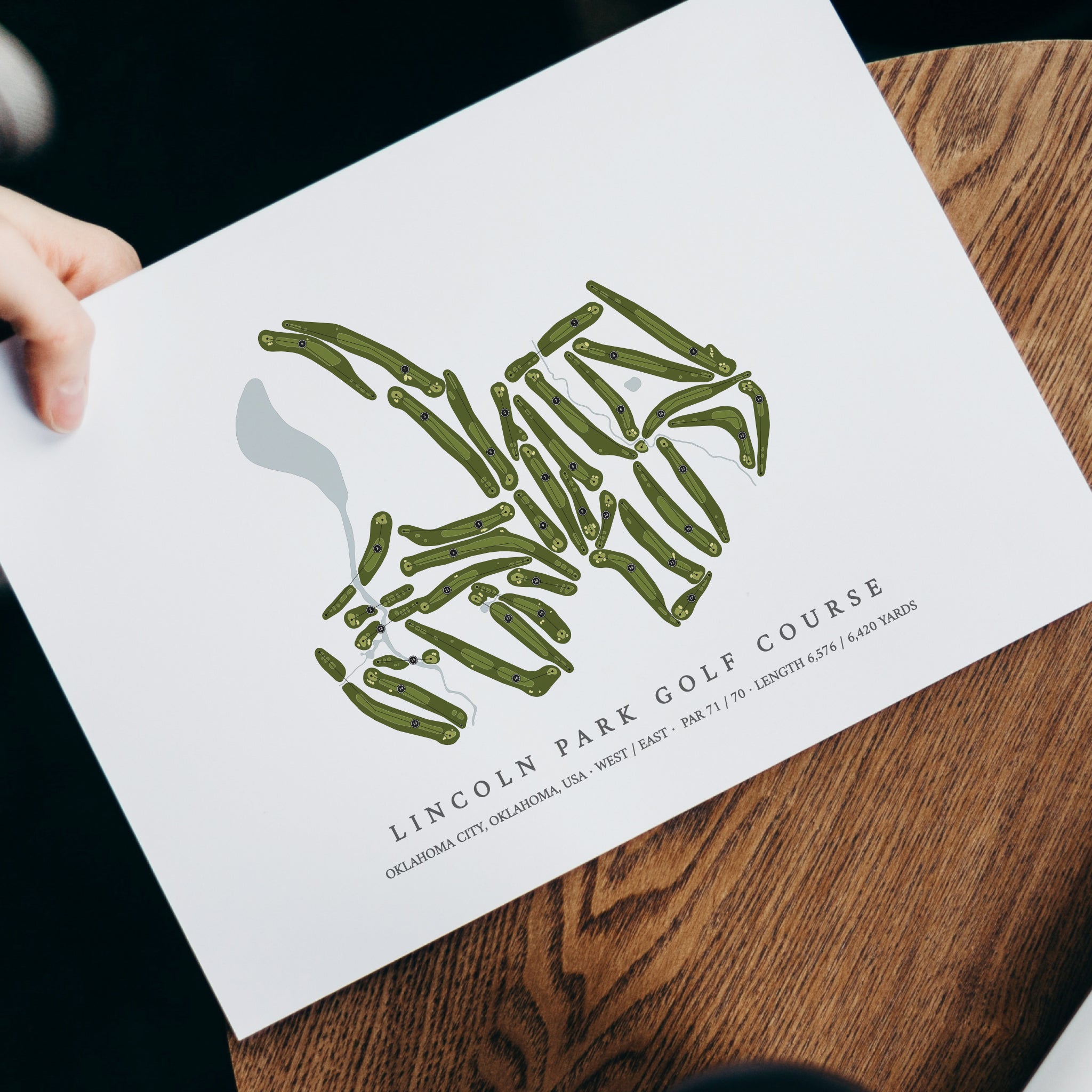 Lincoln Park Golf Course | Golf Course Map | With Laptop