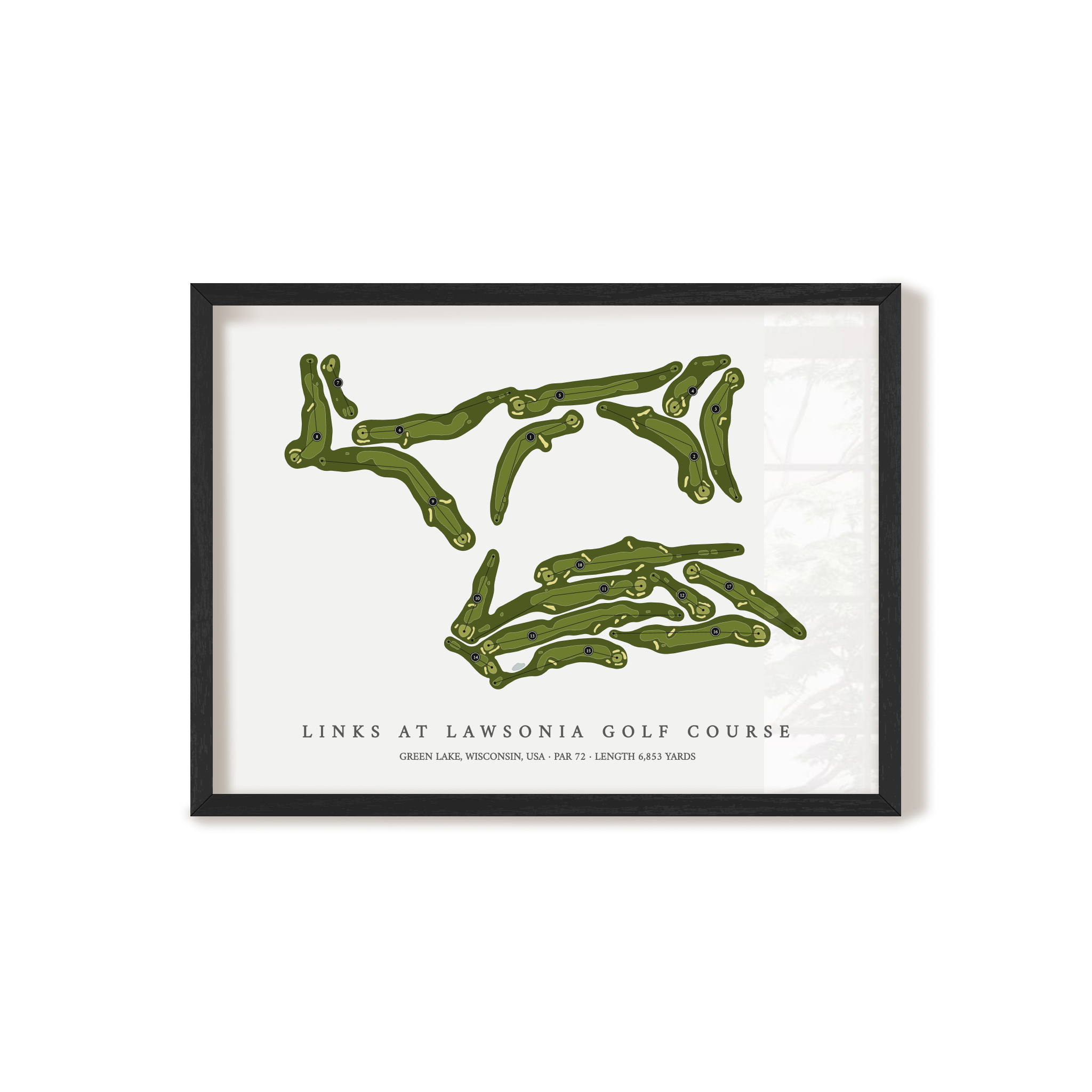 Links at Lawsonia Golf Course | Golf Course Print | Black+Frame