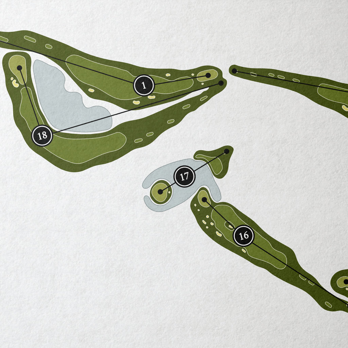 Links at Perry Cabin | Golf Course Map | Close Up