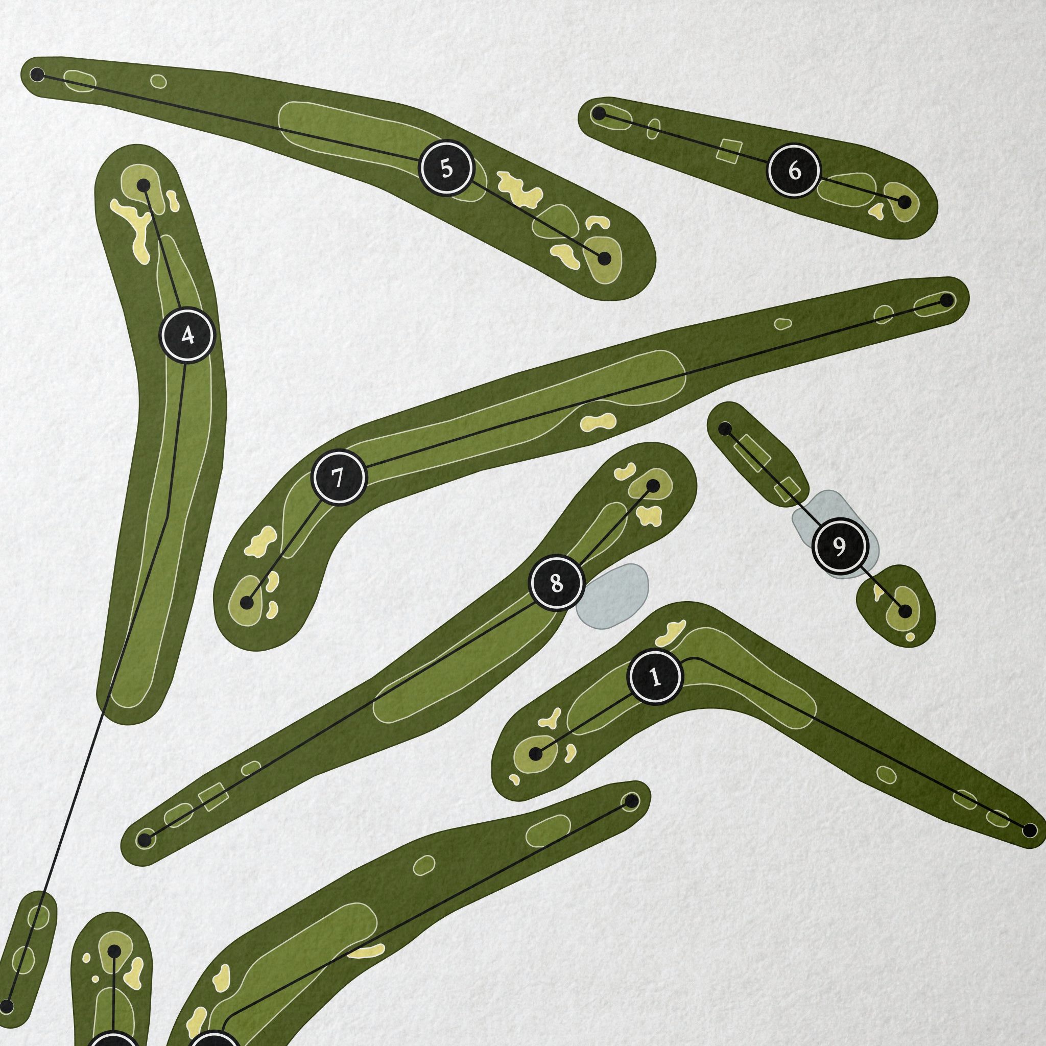 Little Mill Country Club | Golf Course Map | Close+Up