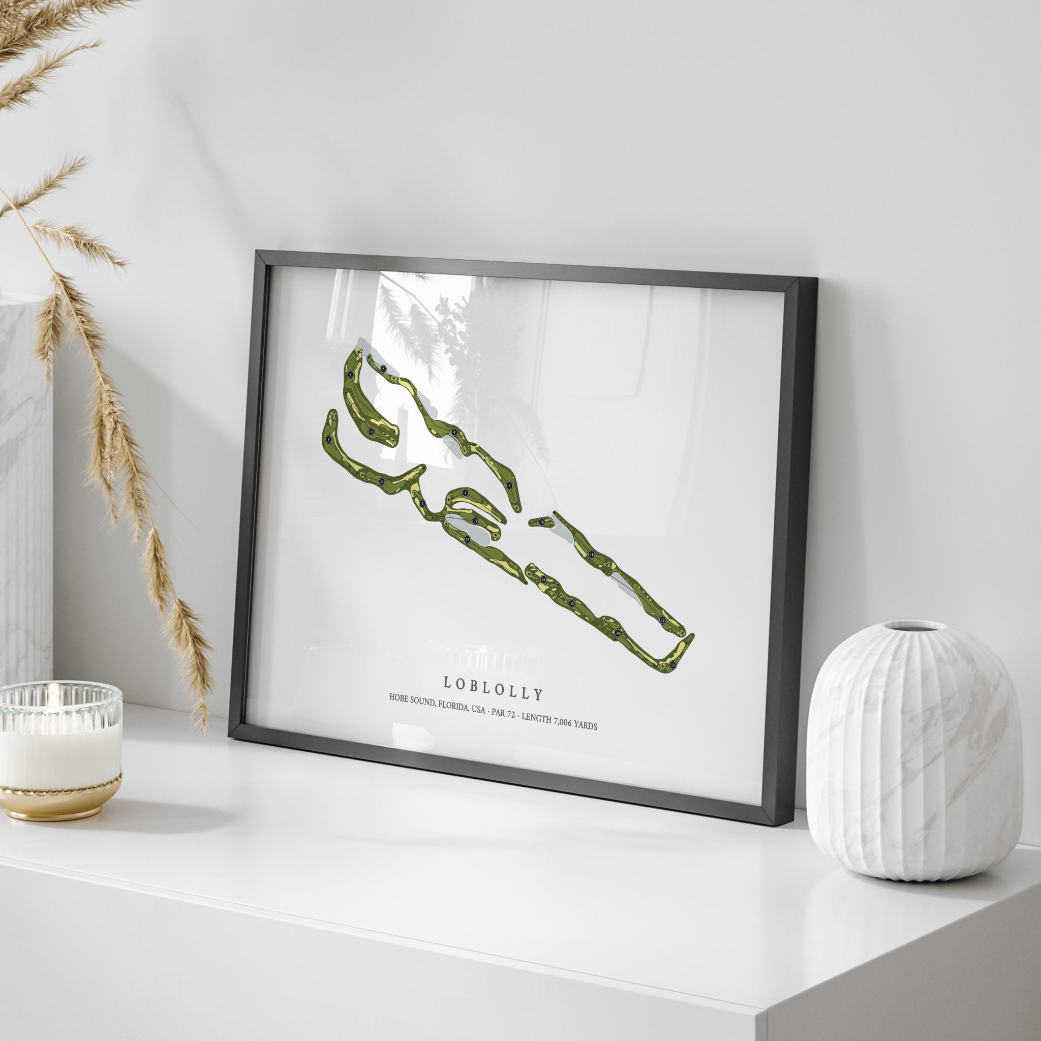 Loblolly | Golf Course Map | On Table