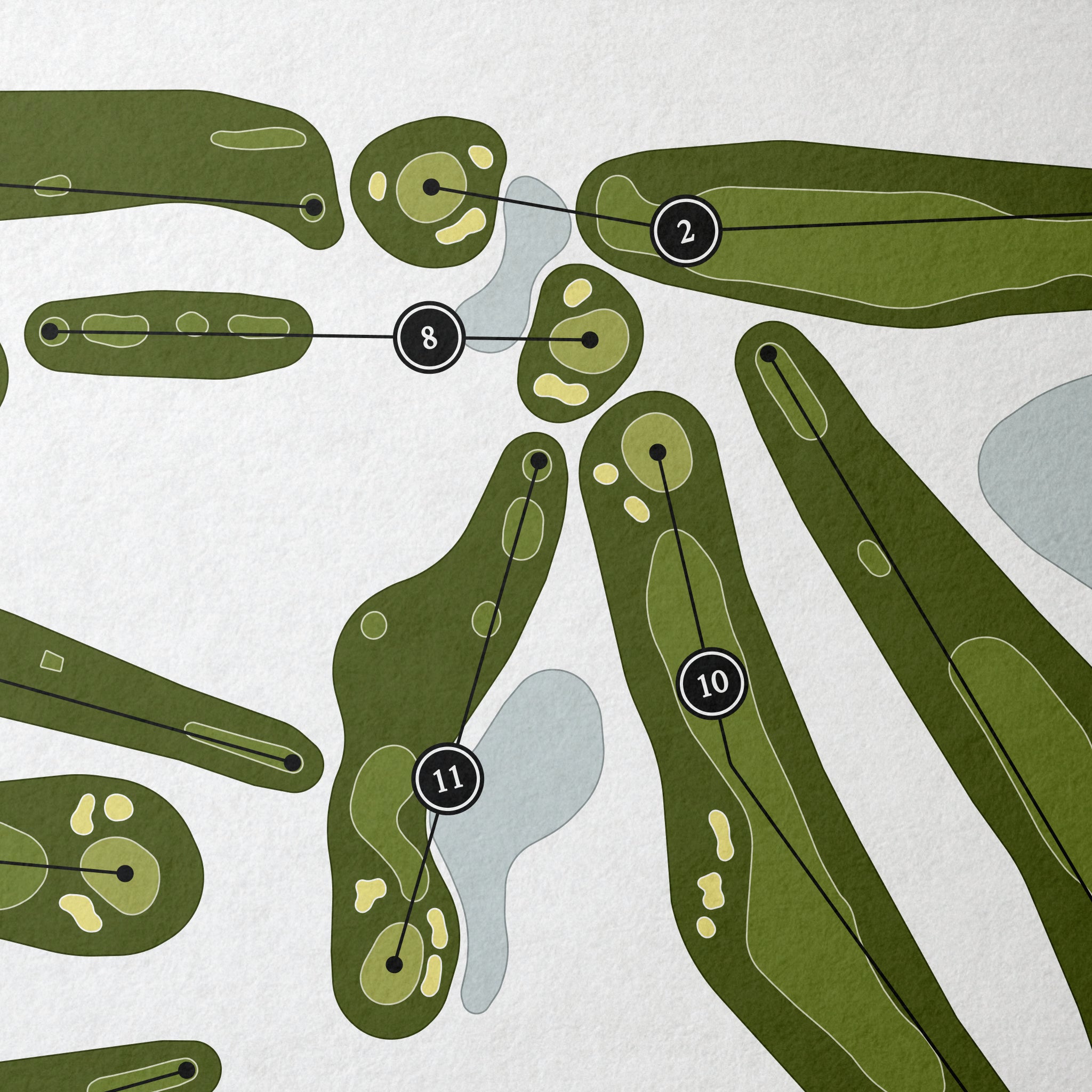 Lochmoor Country Club | Golf Course Map | Close+Up