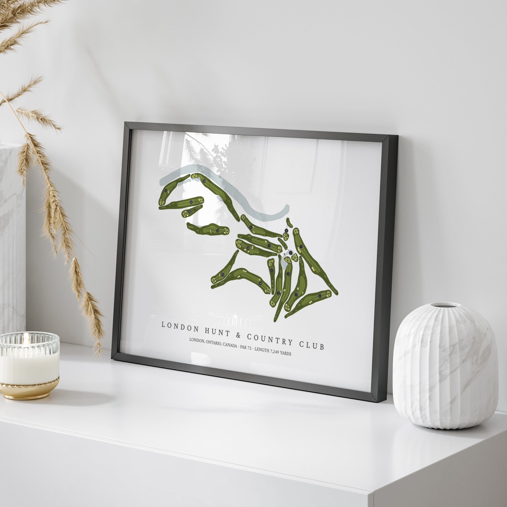 London Hunt & Country Club | Golf Course Map | On Table