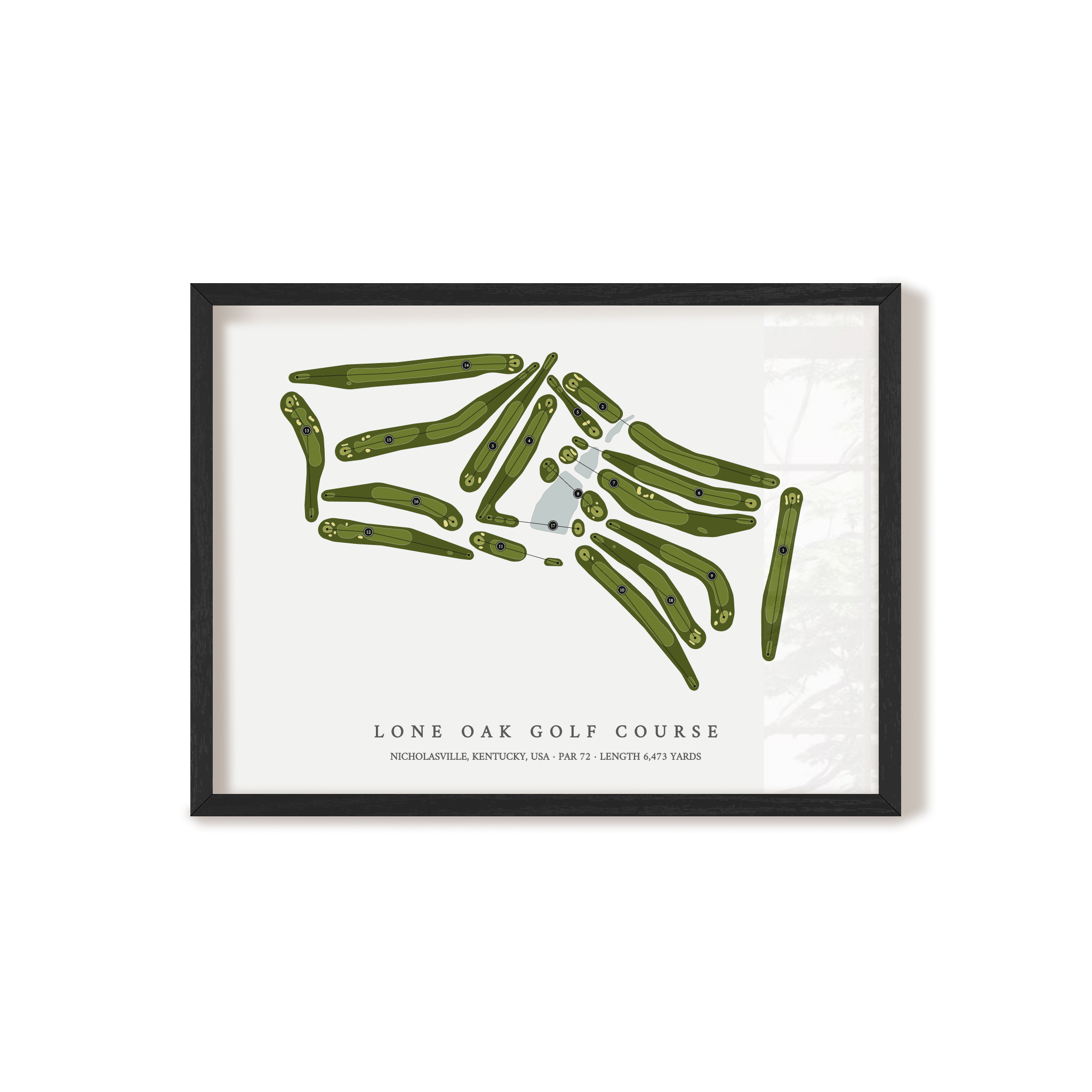 Lone Oak Golf Course | Golf Course Map