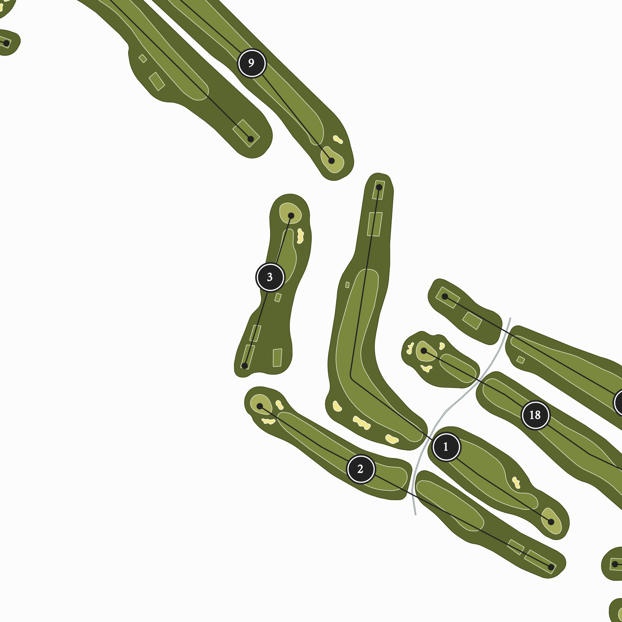 Los Verdes Golf Course | Golf Course Map | Close Up