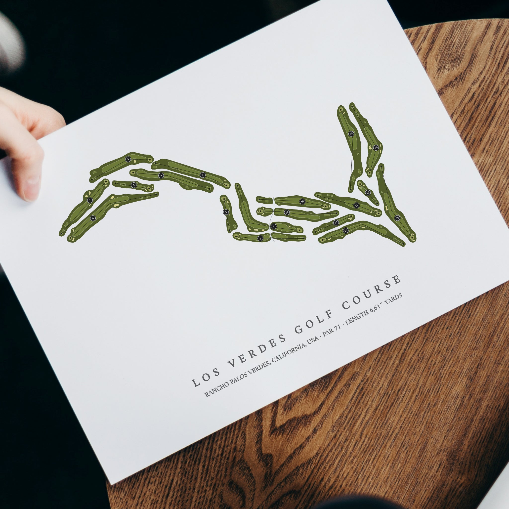 Los Verdes Golf Course | Golf Course Map | With Laptop