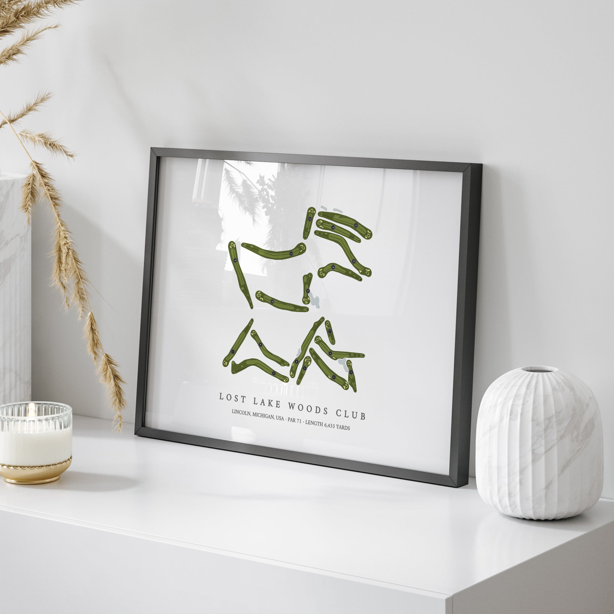 Lost Lake Woods Club | Golf Course Map | On Table