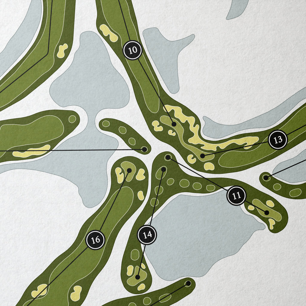 Lost Tree Club | Golf Course Map | Close Up