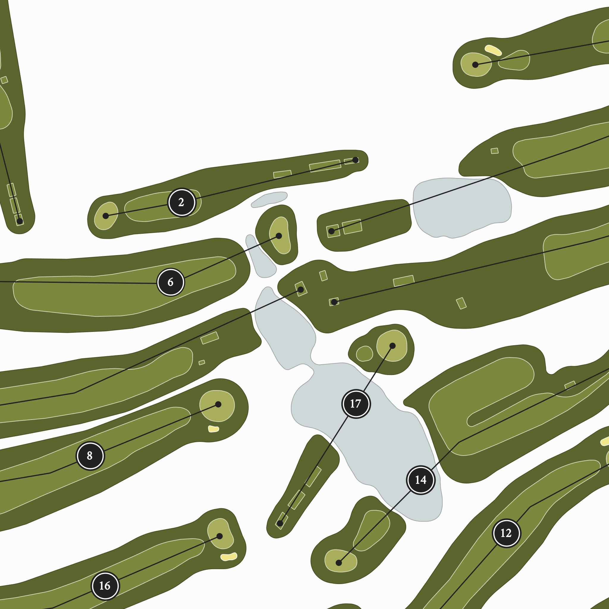 Loudon Country Club | Golf Course Map | Close Up