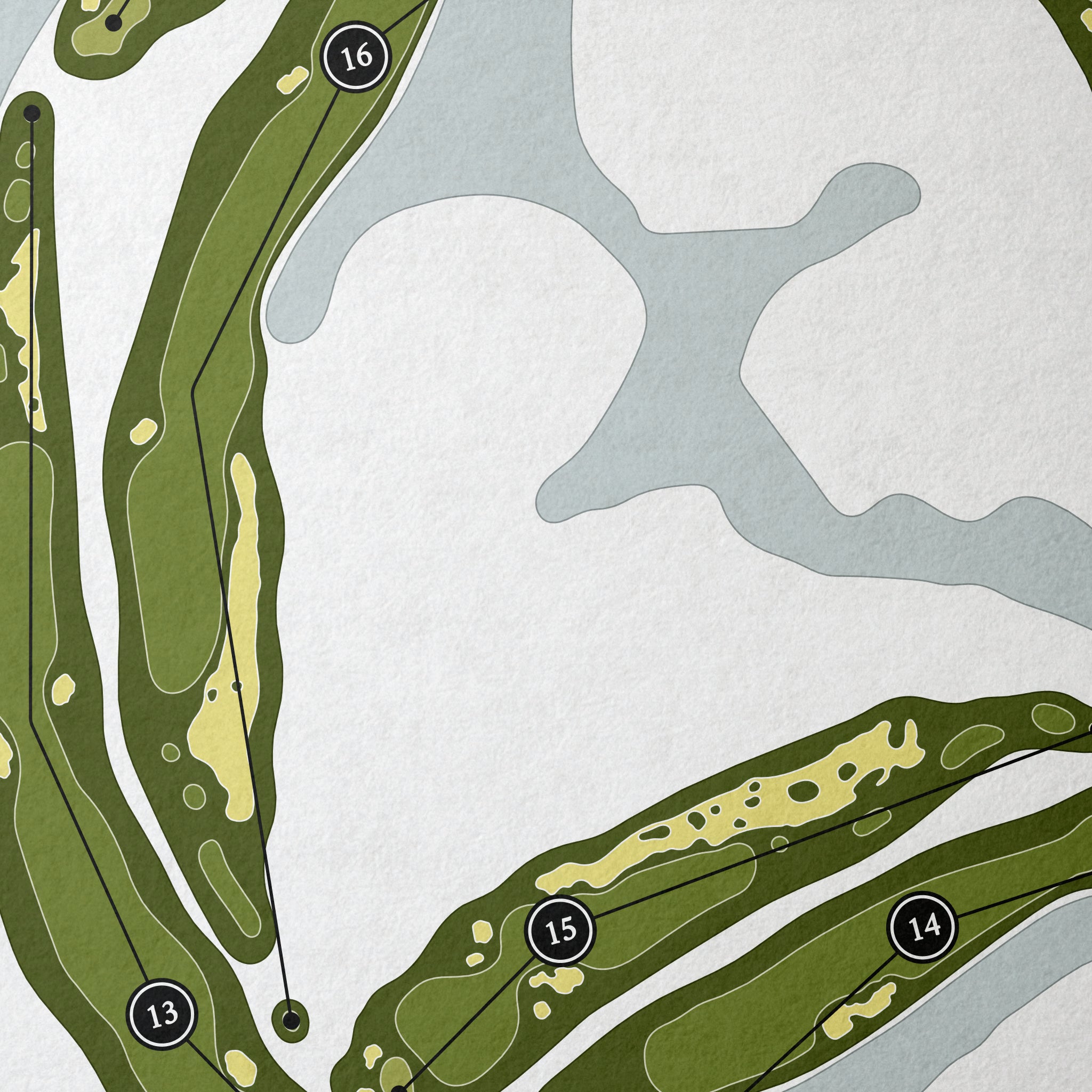 Loxahatchee Club | Golf Course Map | Close Up