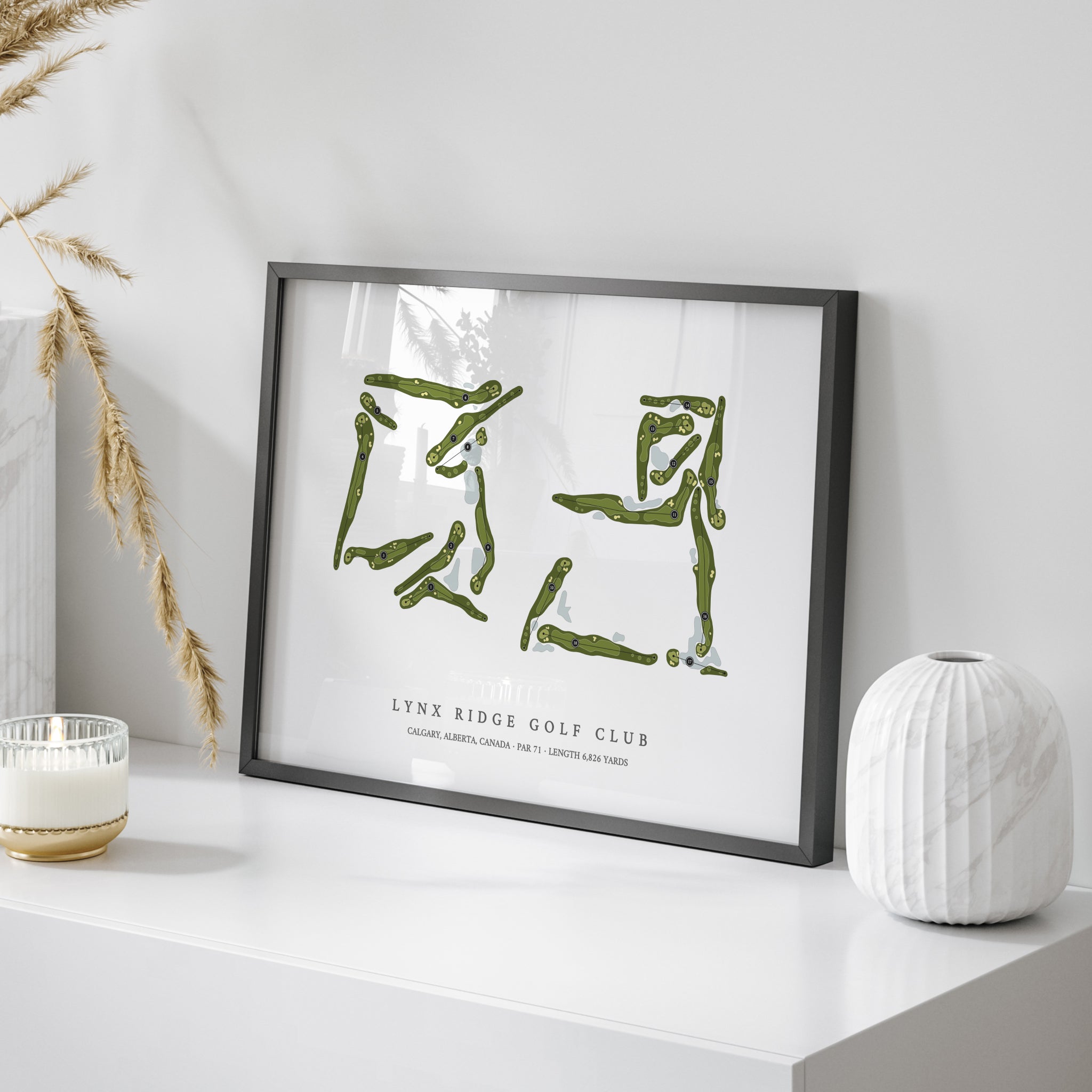 Lynx Ridge Golf Club | Golf Course Map | On Table