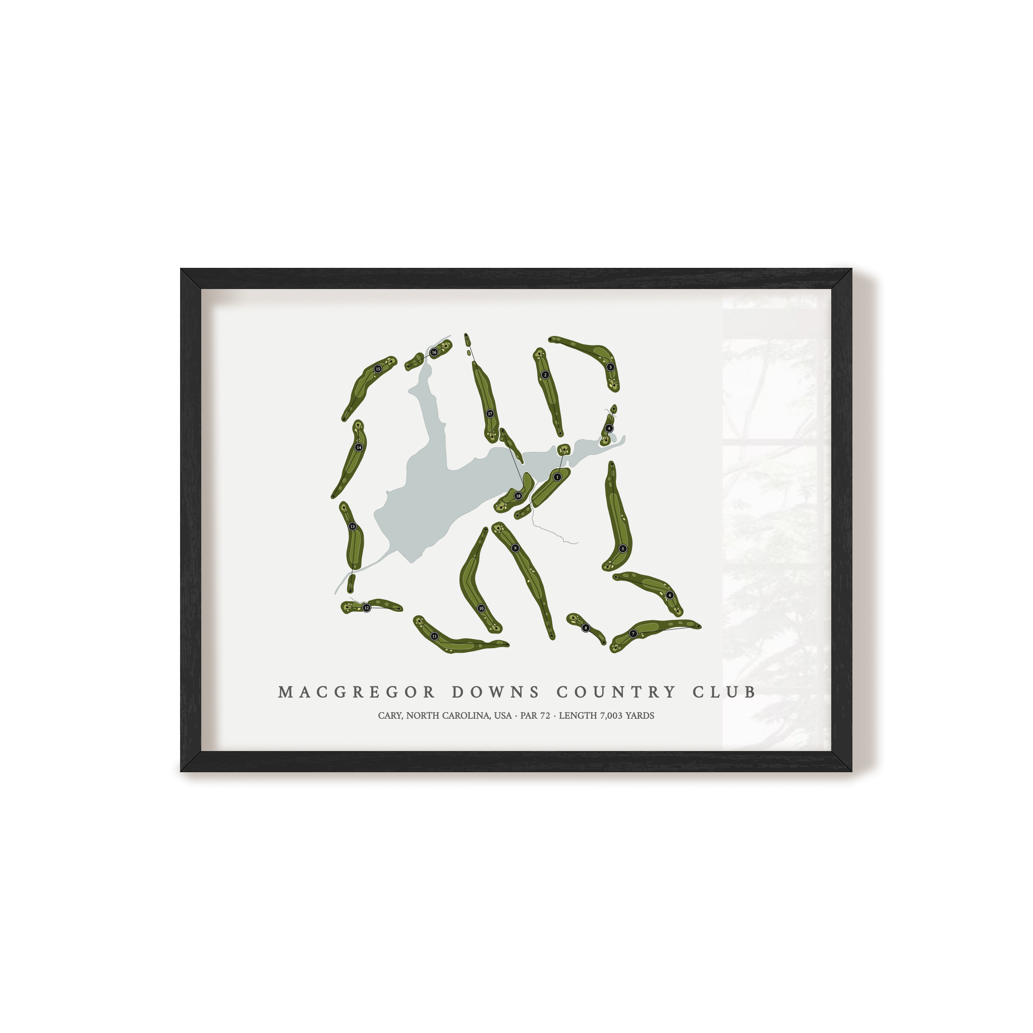 MacGregor Downs Country Club | Golf Course Map | Black+Frame