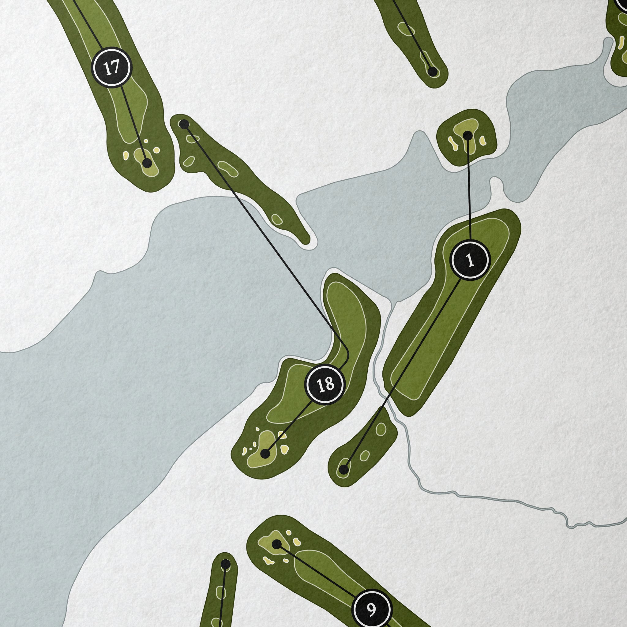 MacGregor Downs Country Club | Golf Course Map | Close+Up