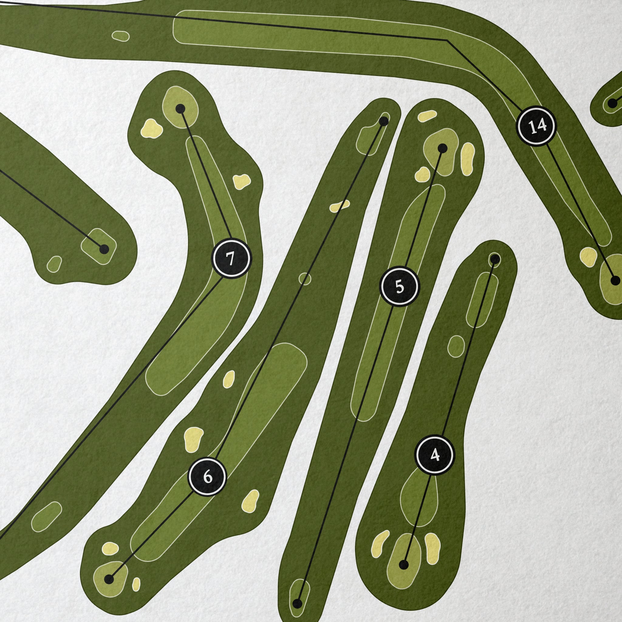 Mainland Golf Course | Golf Course Map | Close Up