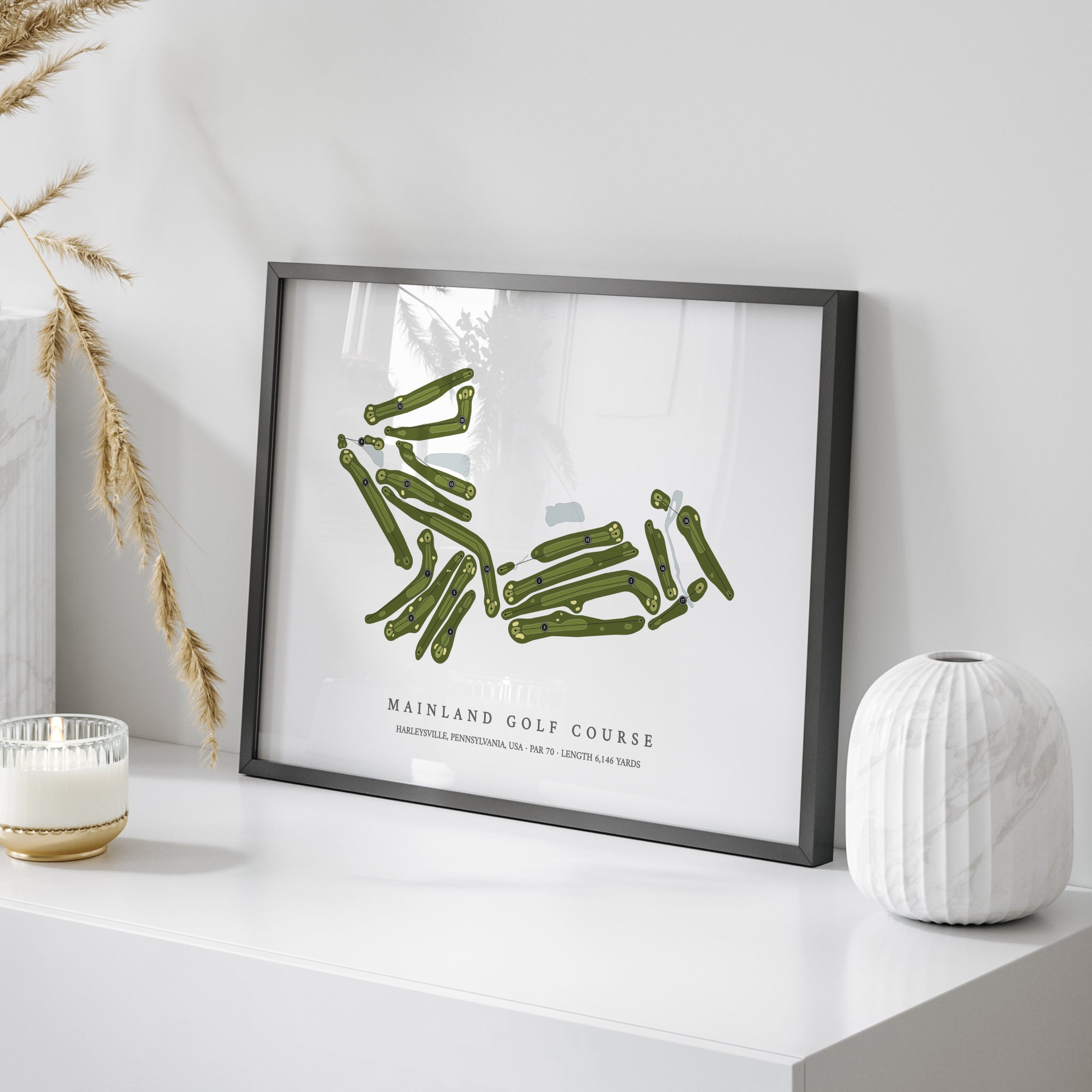 Mainland Golf Course | Golf Course Map | On Table