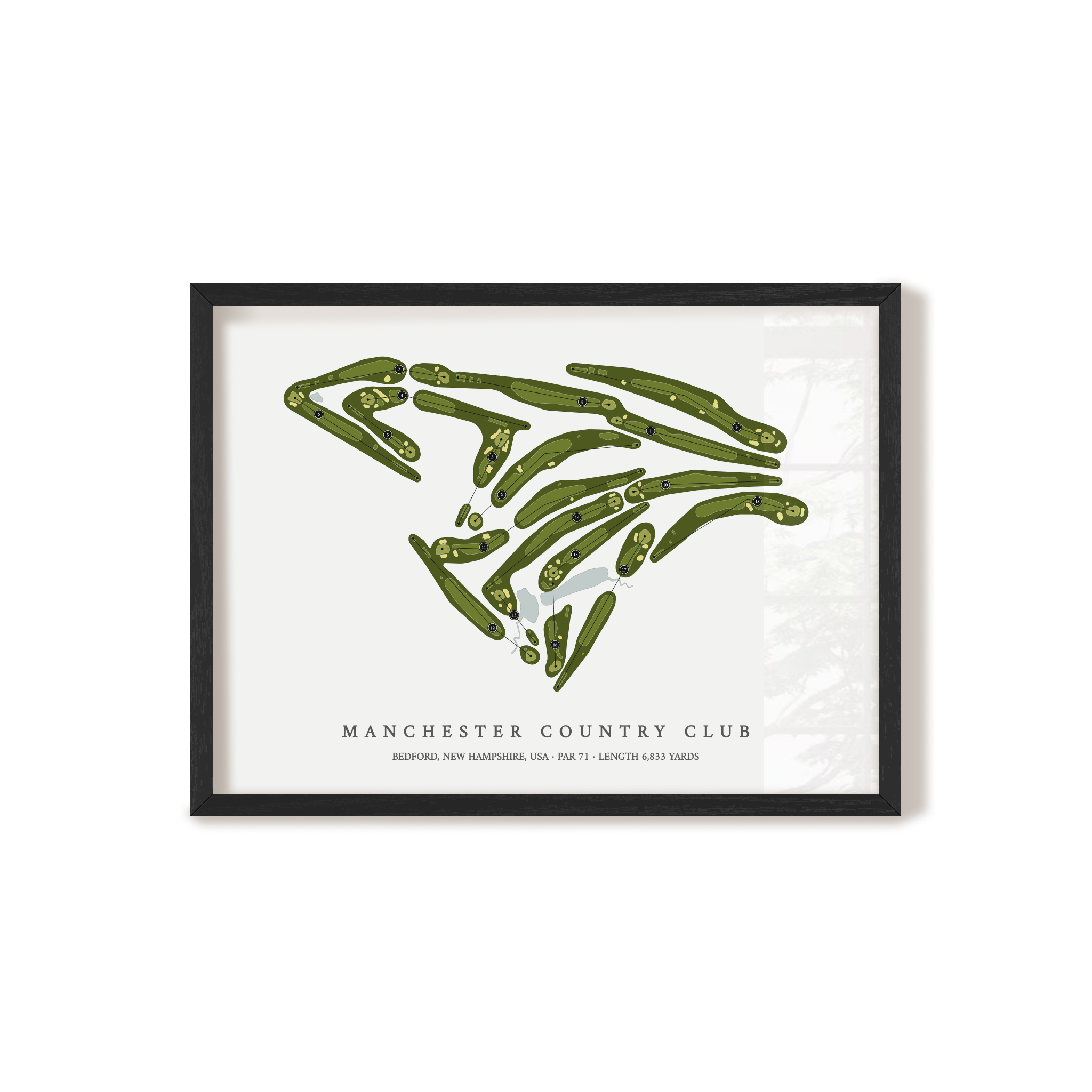 Manchester Country Club | Golf Course Print | Black+Frame