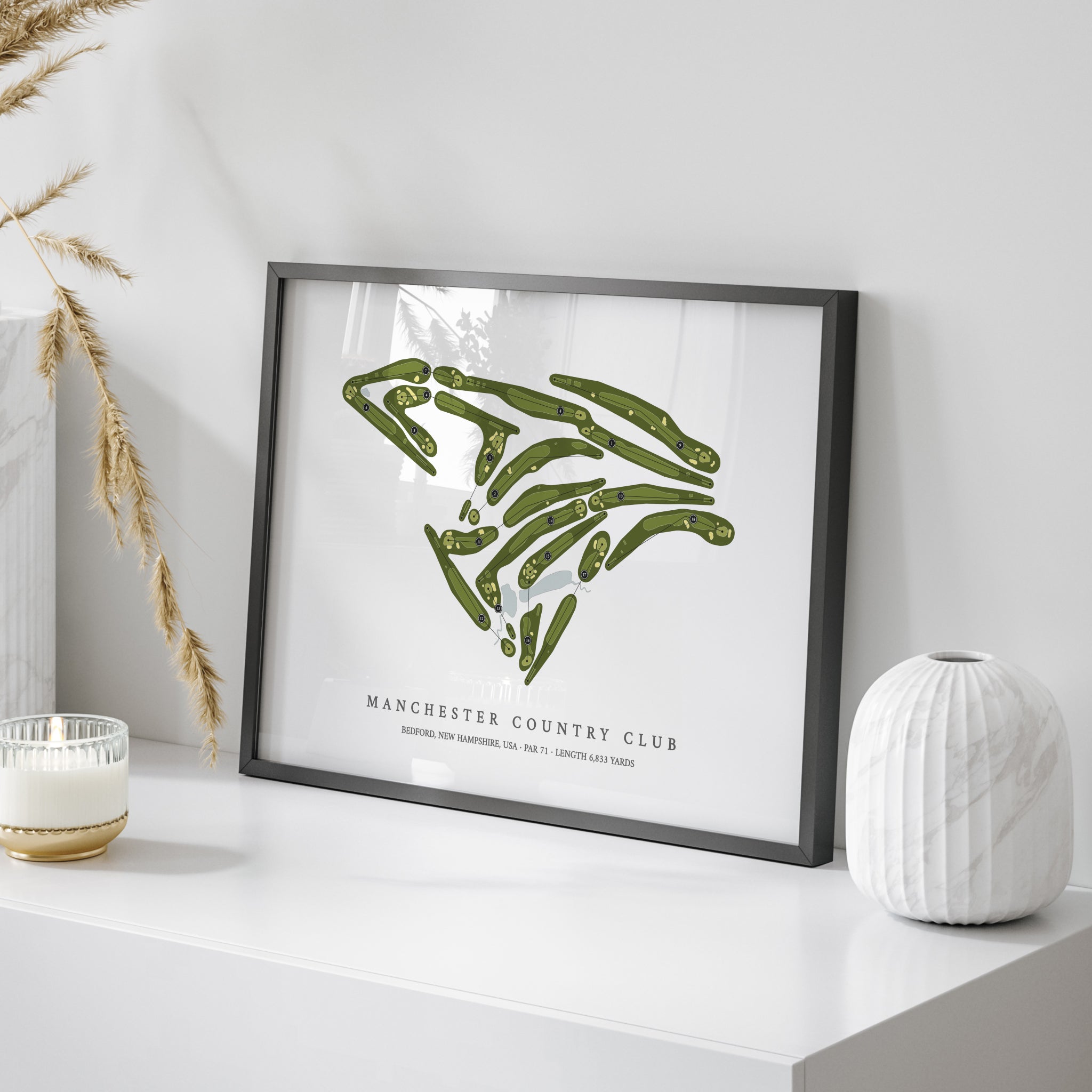 Manchester Country Club | Golf Course Print | On+Table