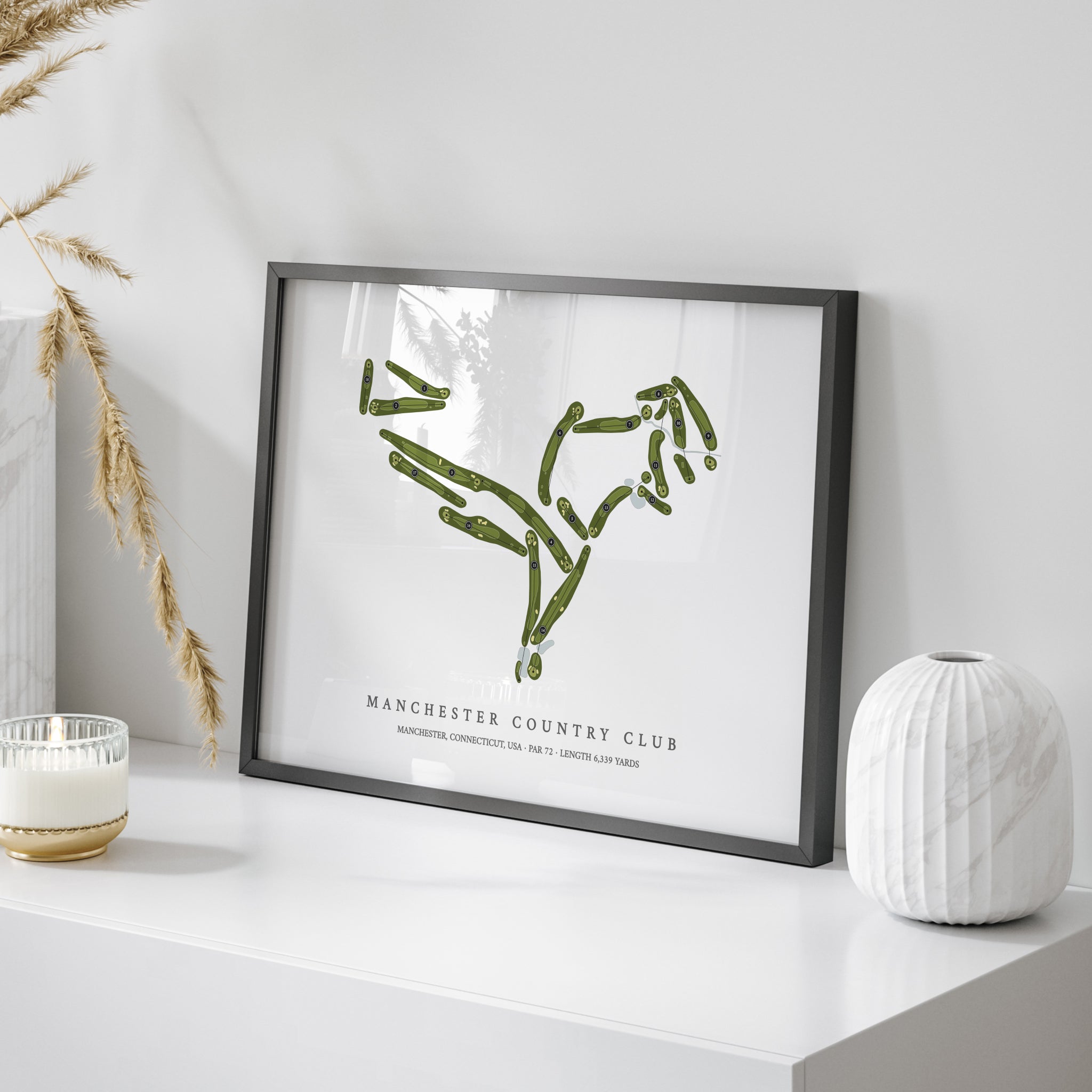 Manchester Country Club | Golf Course Map | On+Table