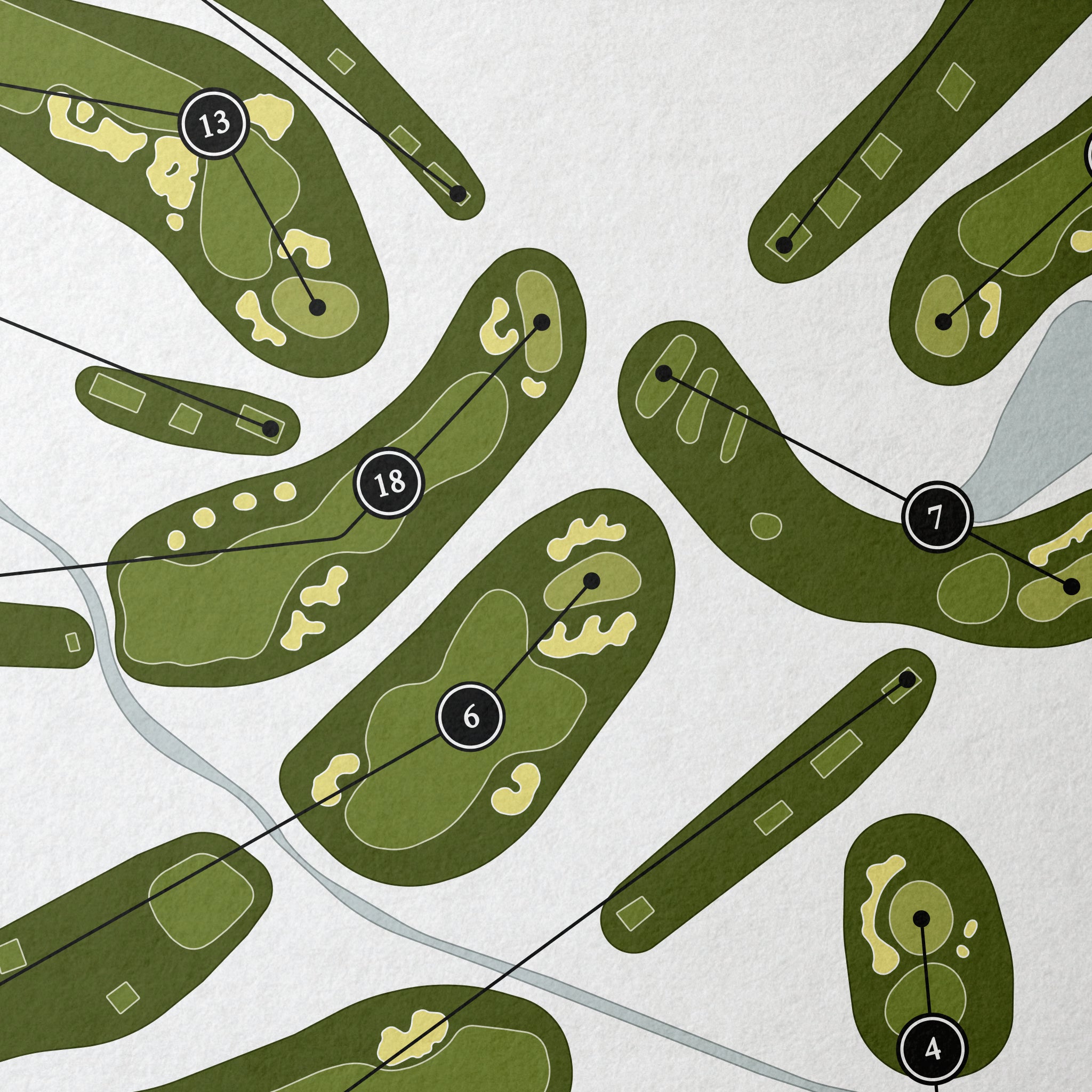 Manhattan Woods Golf Club | Golf Course Map | Close+Up