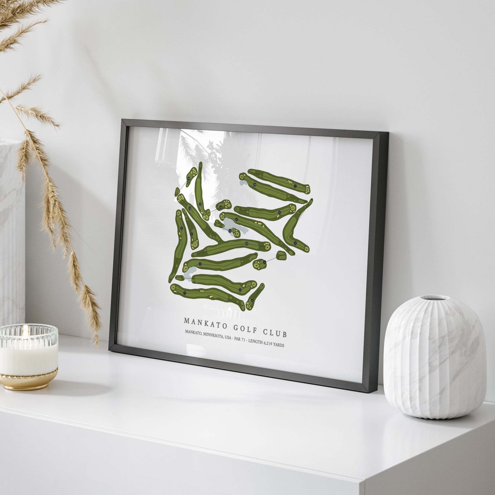 Mankato Golf Club | Golf Course Map | On Table