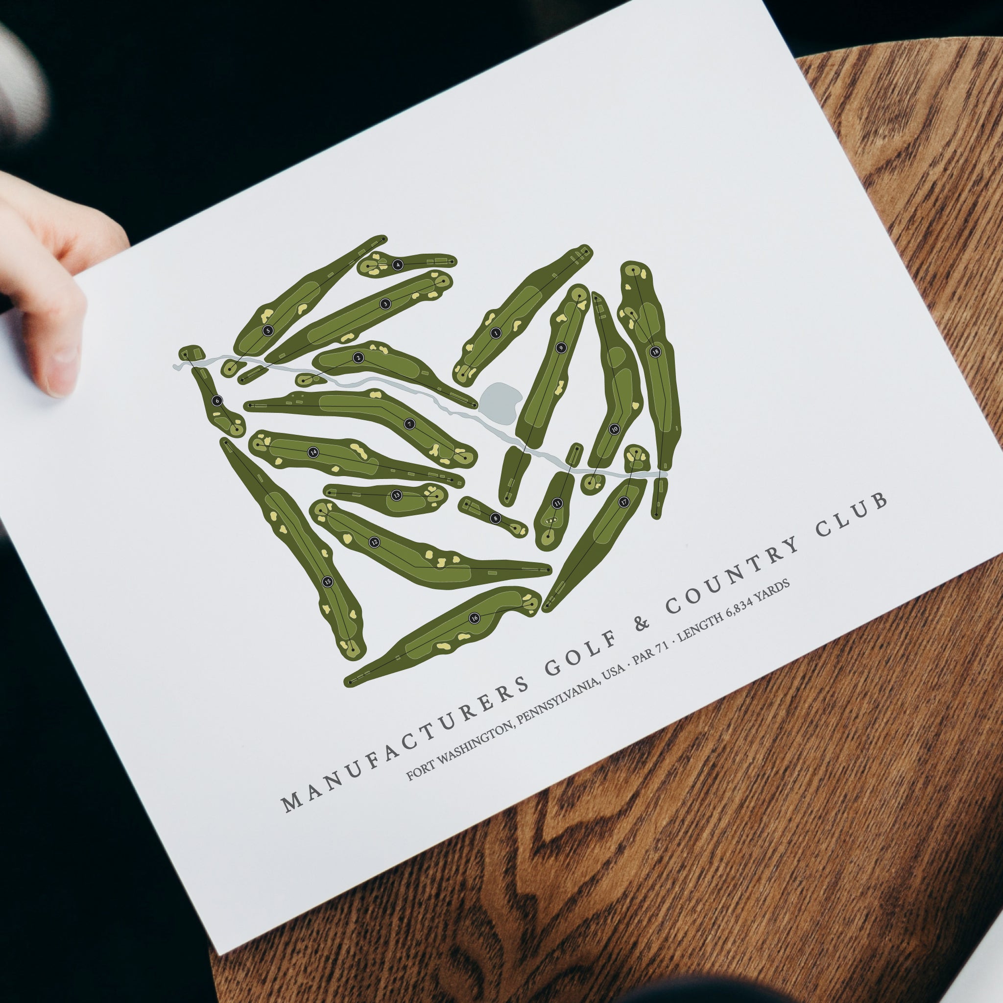 Manufacturers Golf & Country Club | Golf Course Map | With Laptop