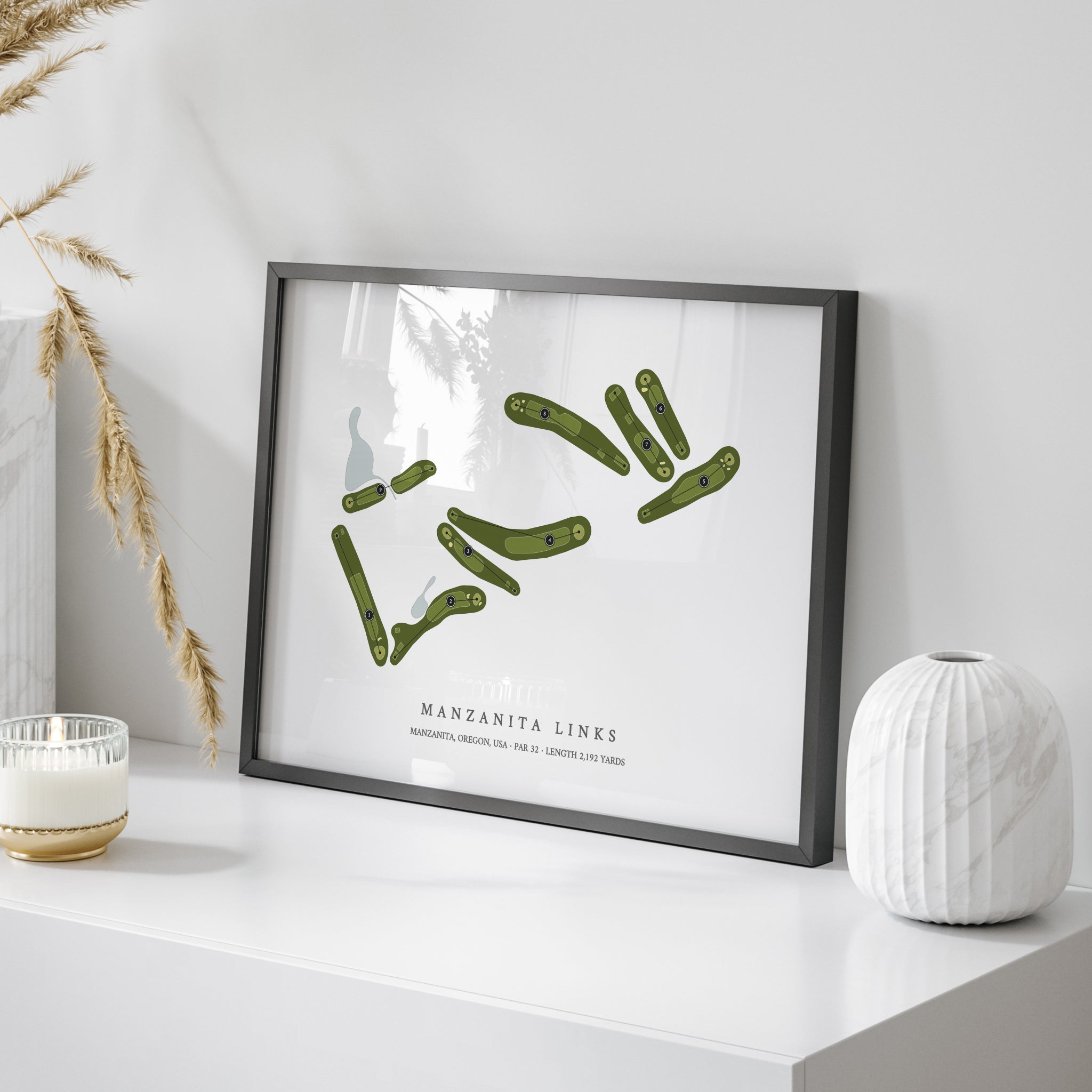 Manzanita Links | Golf Course Map | On Table