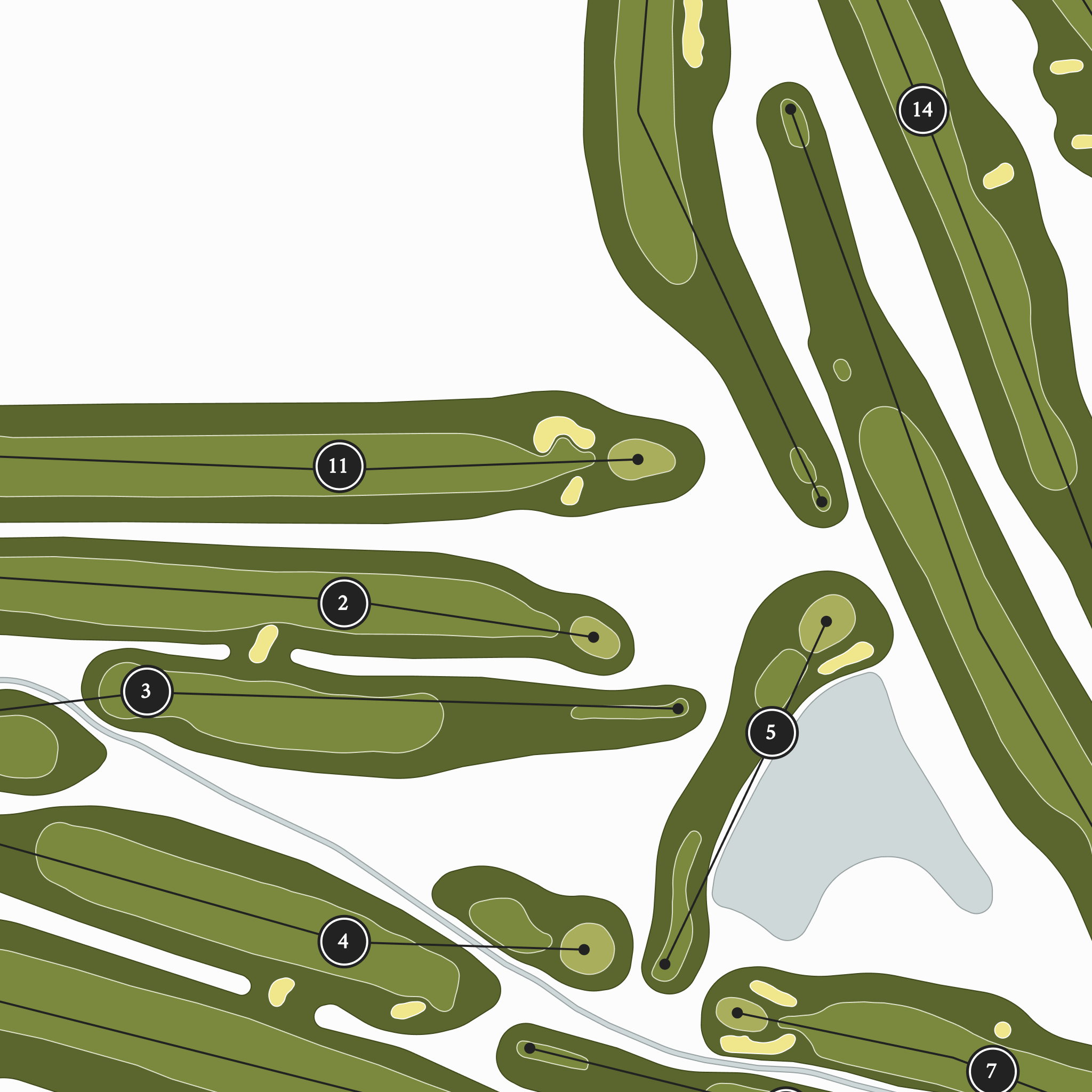 Maple Creek Golf & Country Club | Golf Course Map | Close Up