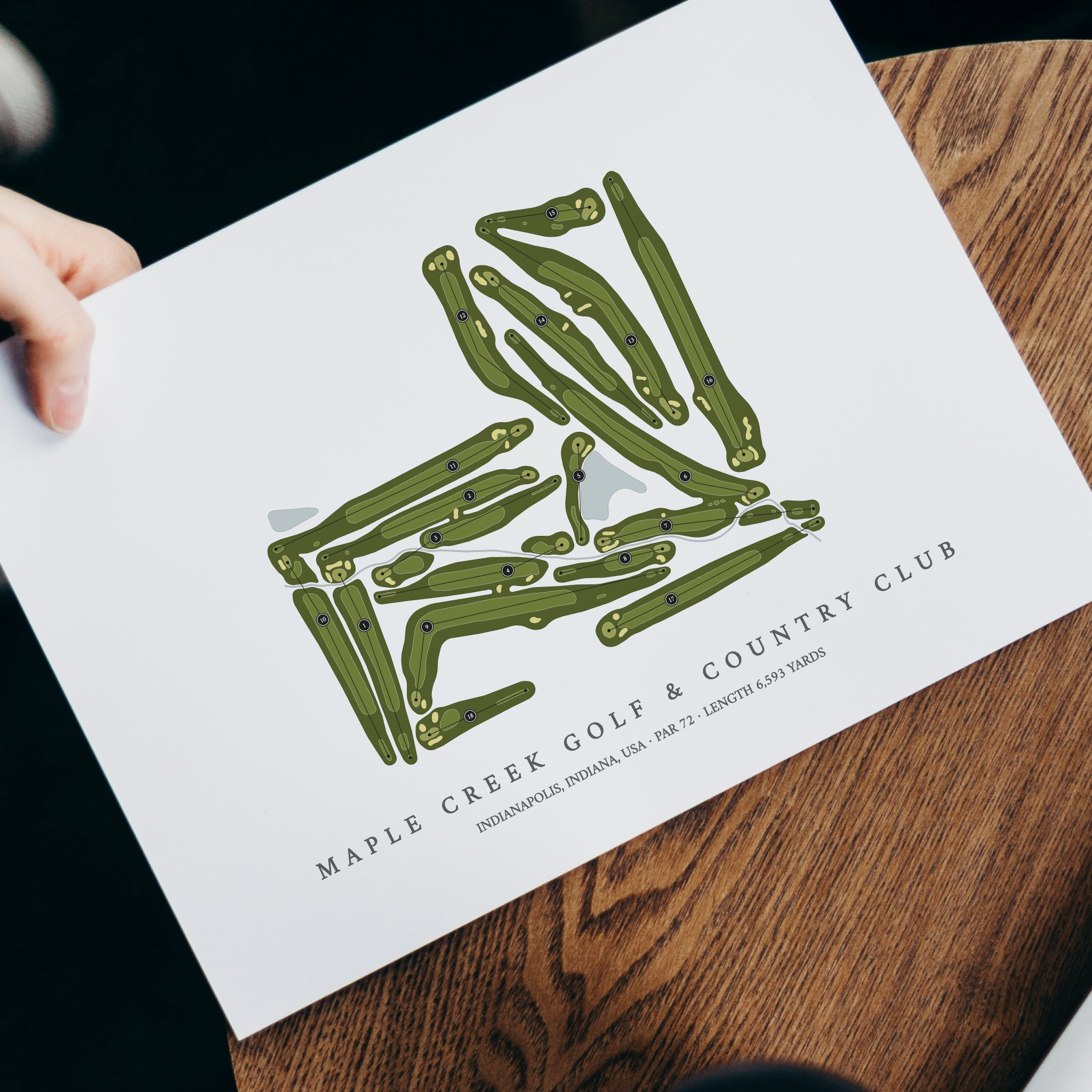 Maple Creek Golf & Country Club | Golf Course Map | With Laptop