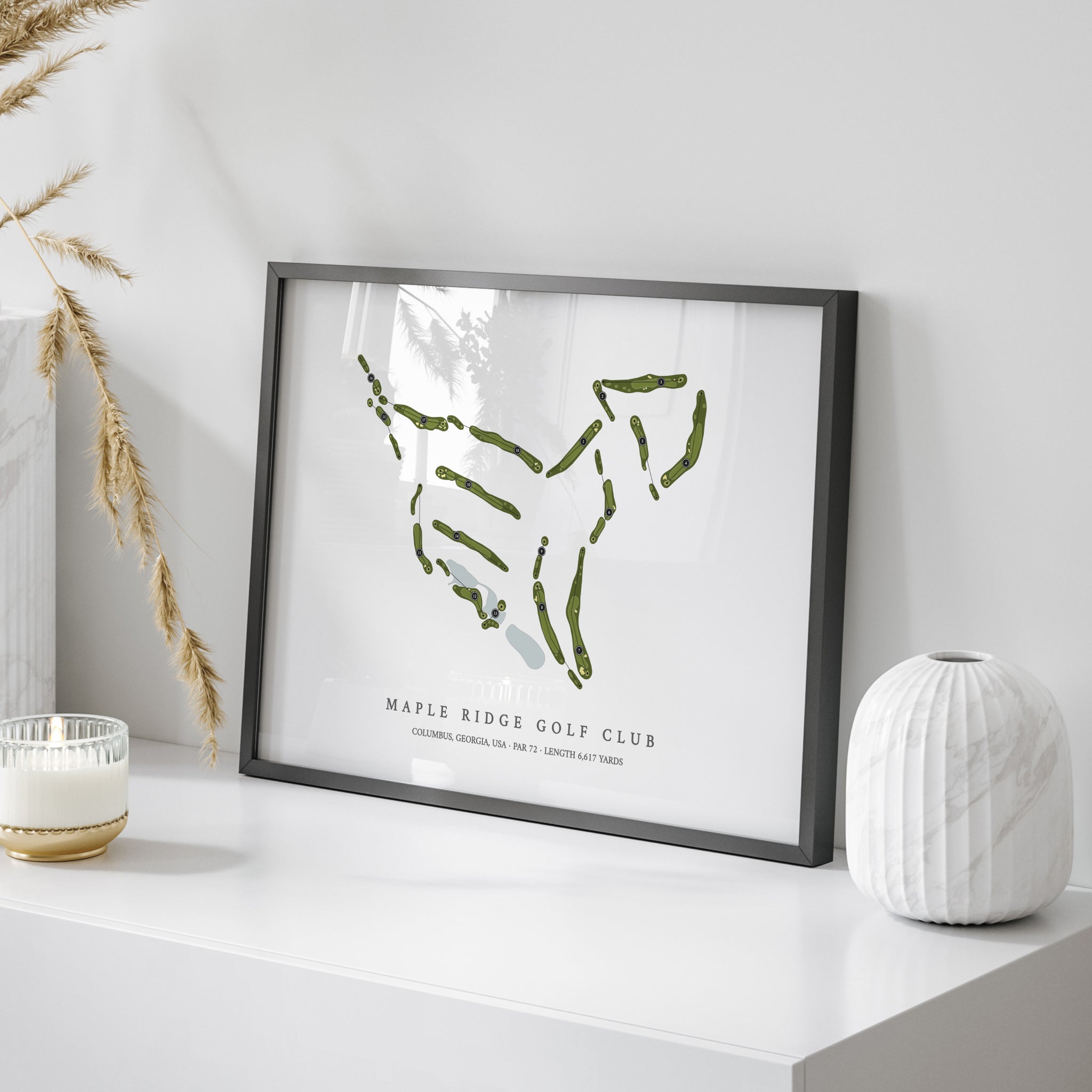 Maple Ridge Golf Club | Golf Course Map | On Table