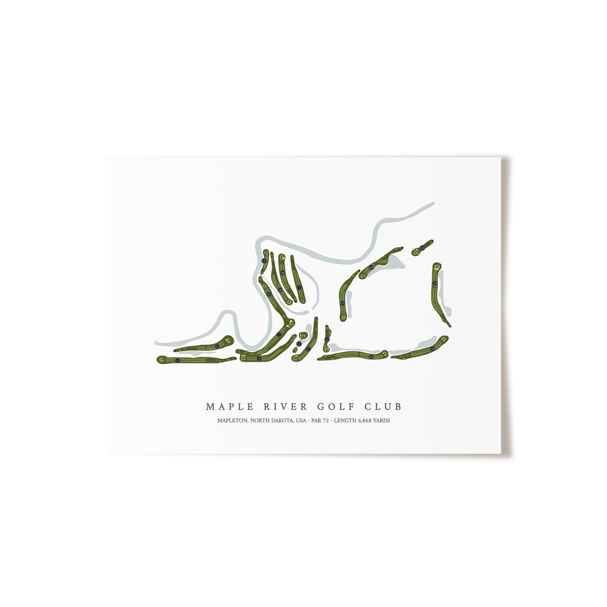 Maple River Golf Club | Golf Course Print | Unframed