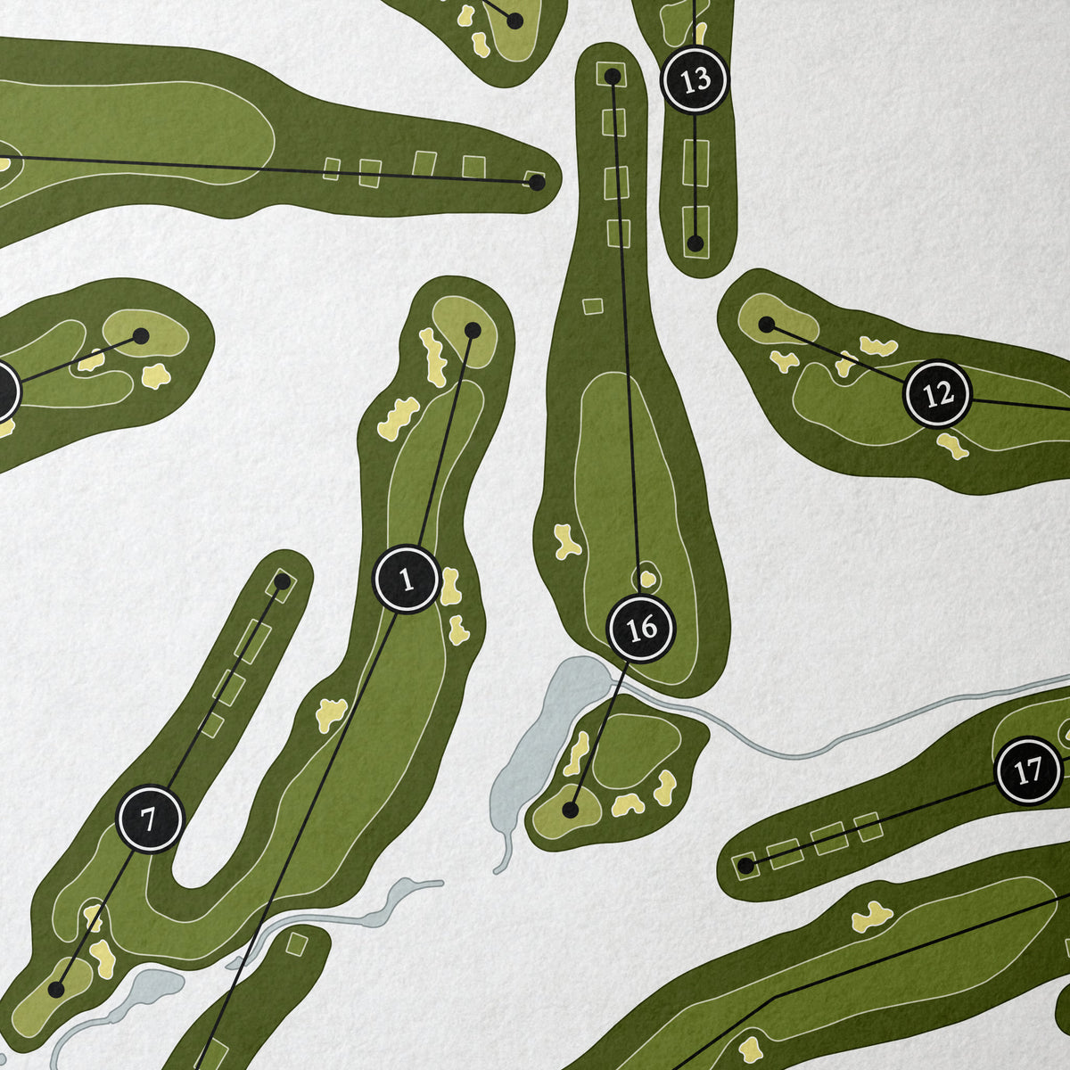 Marco Simone Golf & Country Club | Golf Course Print | Close Up