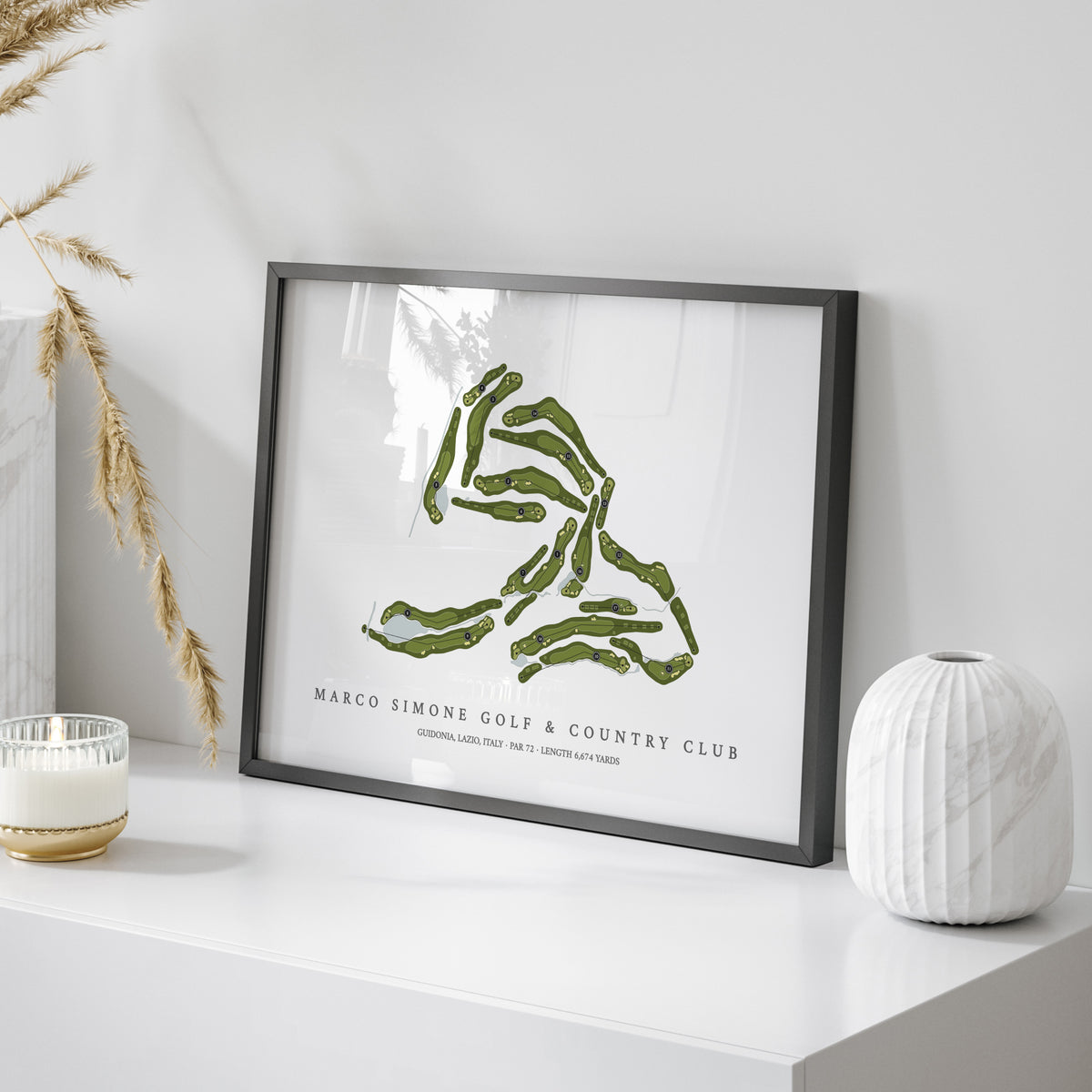 Marco Simone Golf & Country Club | Golf Course Print | On Table