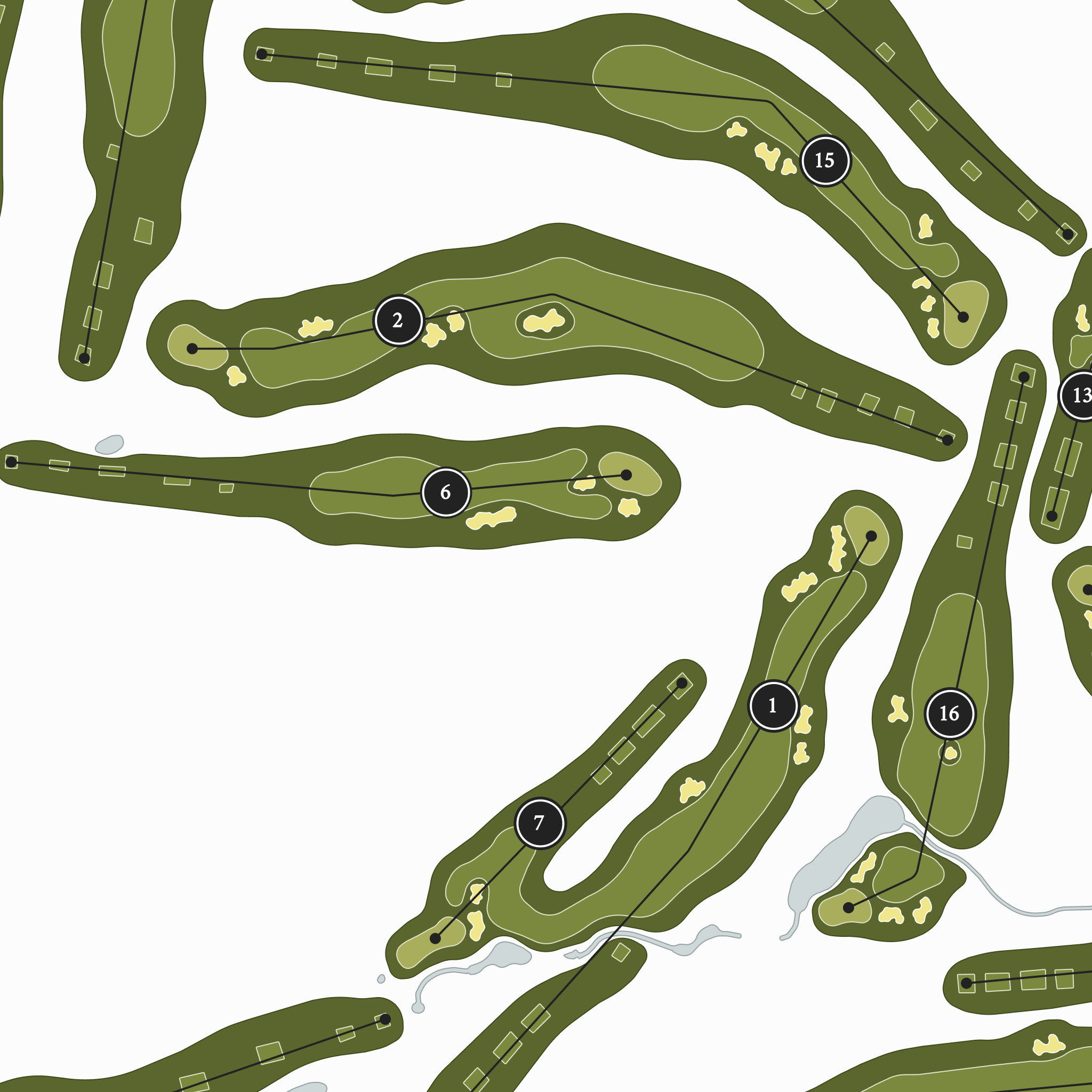 Marco Simone Golf & Country Club | Golf Course Map | Close Up