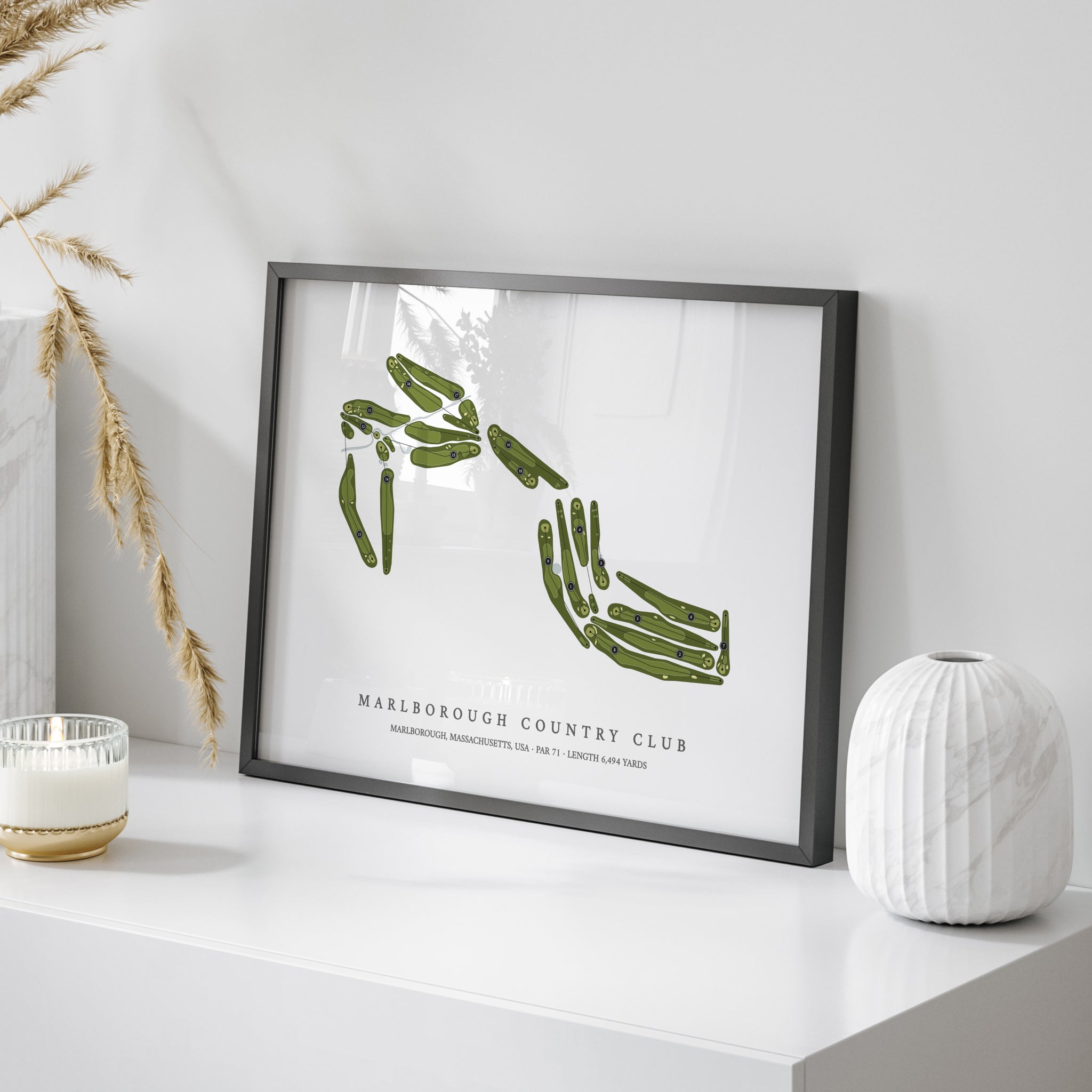 Marlborough Country Club | Golf Course Print | On+Table
